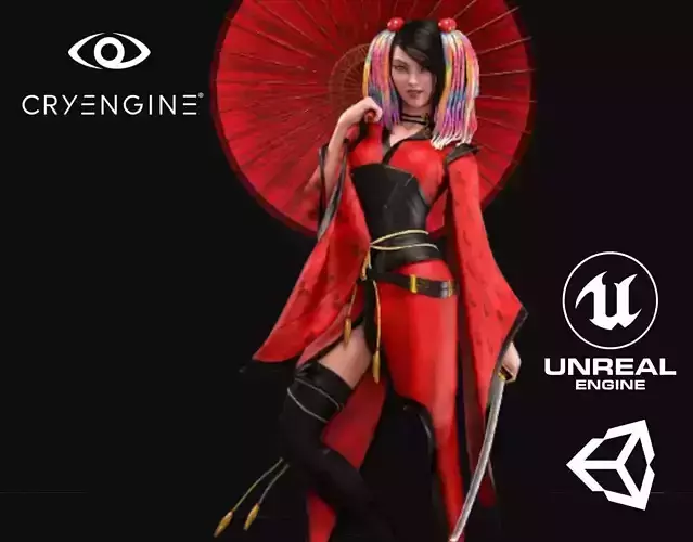 Teen Samurai - Game Ready