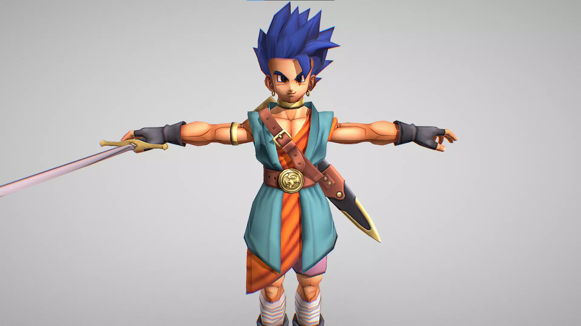 Hero Rek - Dragon Quest Rivals Ace Low-poly 3D model