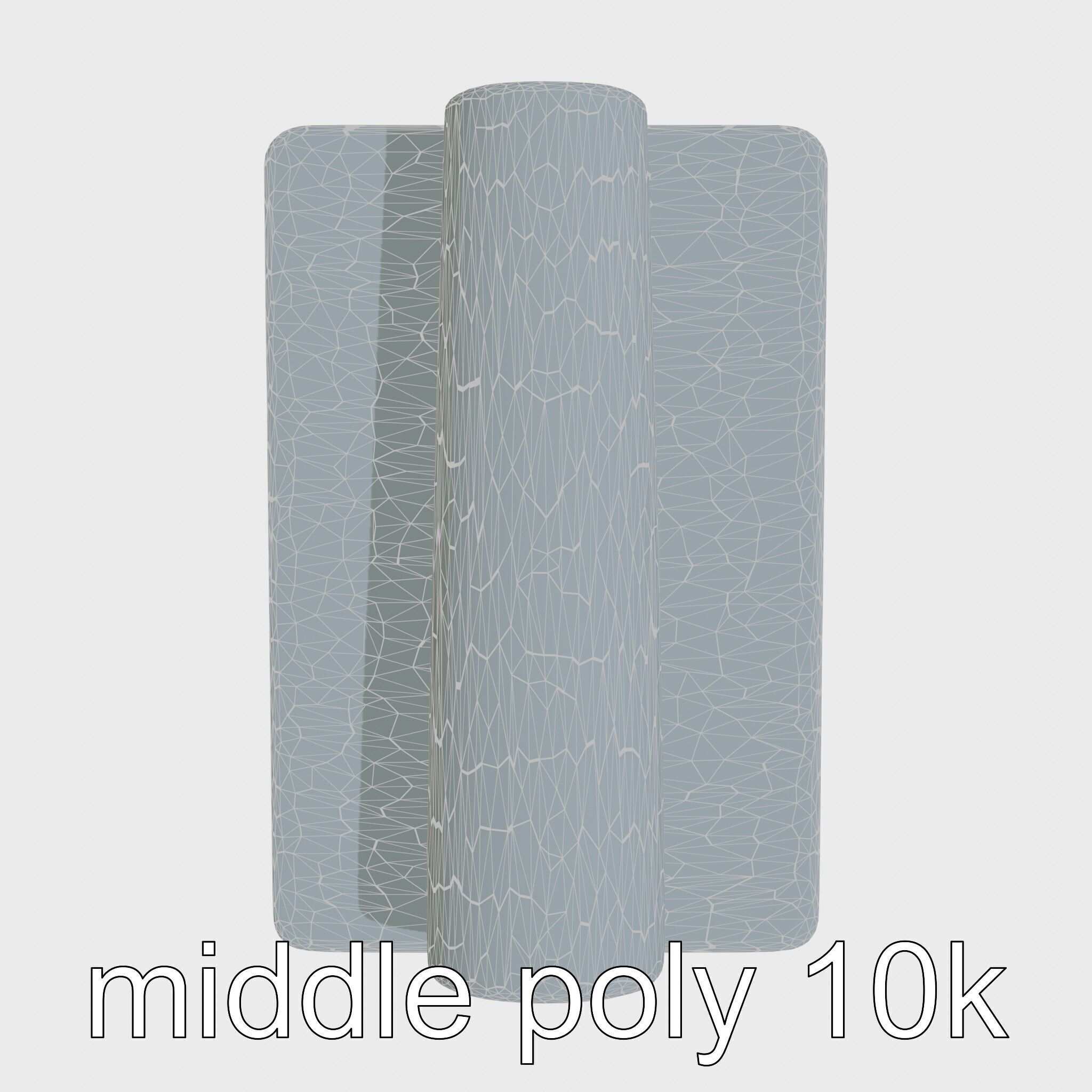 Gymnastics Safety Mat with Soft Padding Low-poly 3D model_26