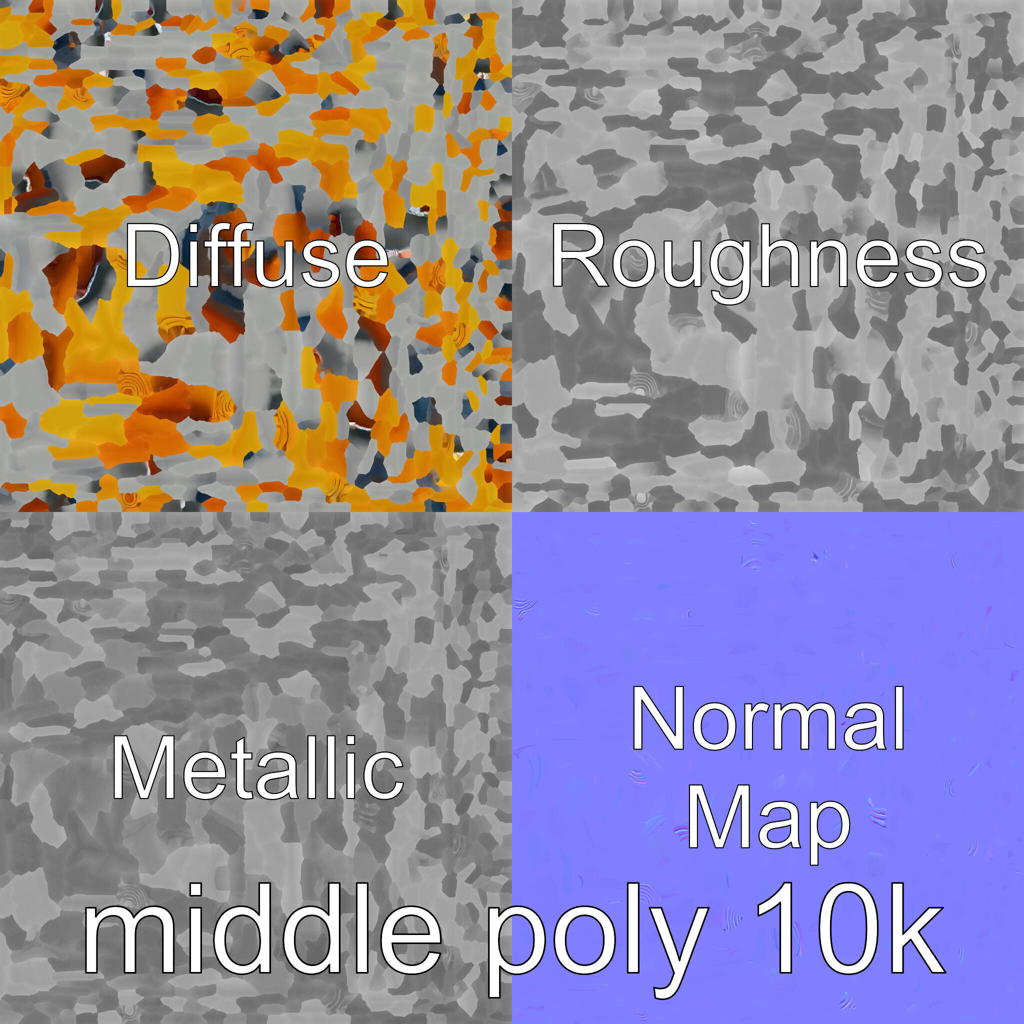 Gymnastics Safety Mat with Soft Padding Low-poly 3D model_32