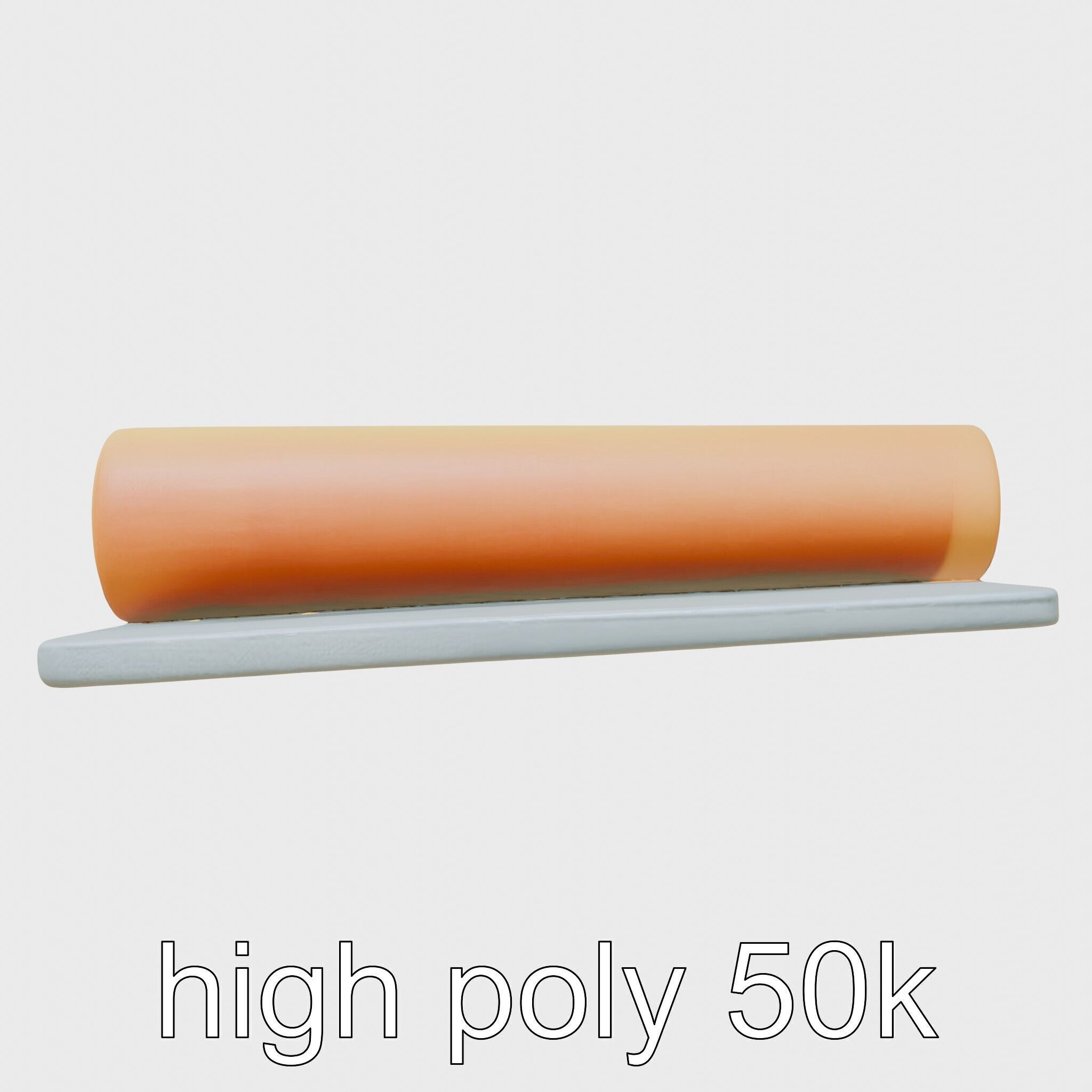 Gymnastics Safety Mat with Soft Padding Low-poly 3D model_14