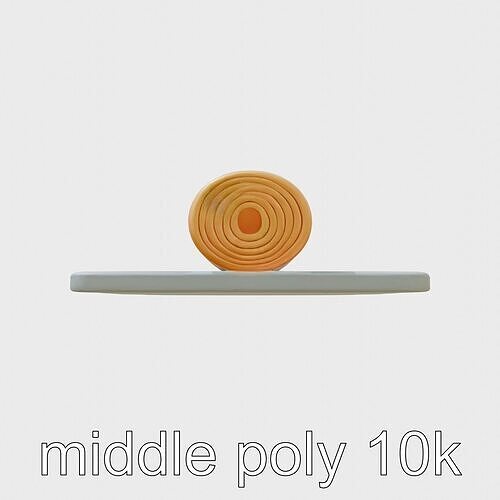 Gymnastics Safety Mat with Soft Padding Low-poly 3D model