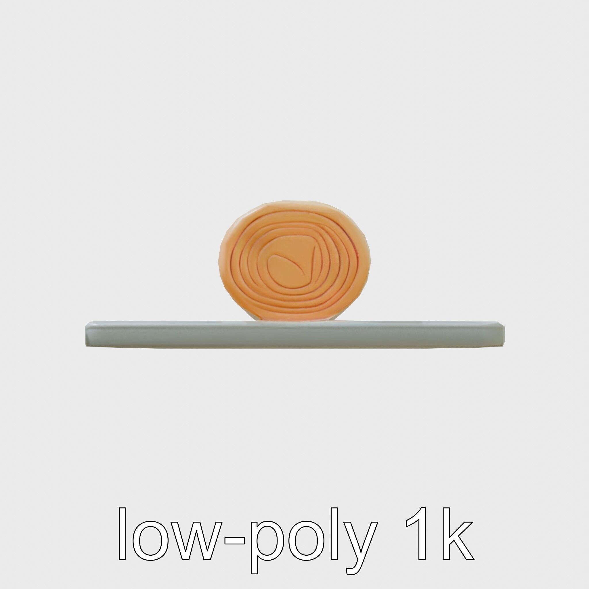 Gymnastics Safety Mat with Soft Padding Low-poly 3D model_7