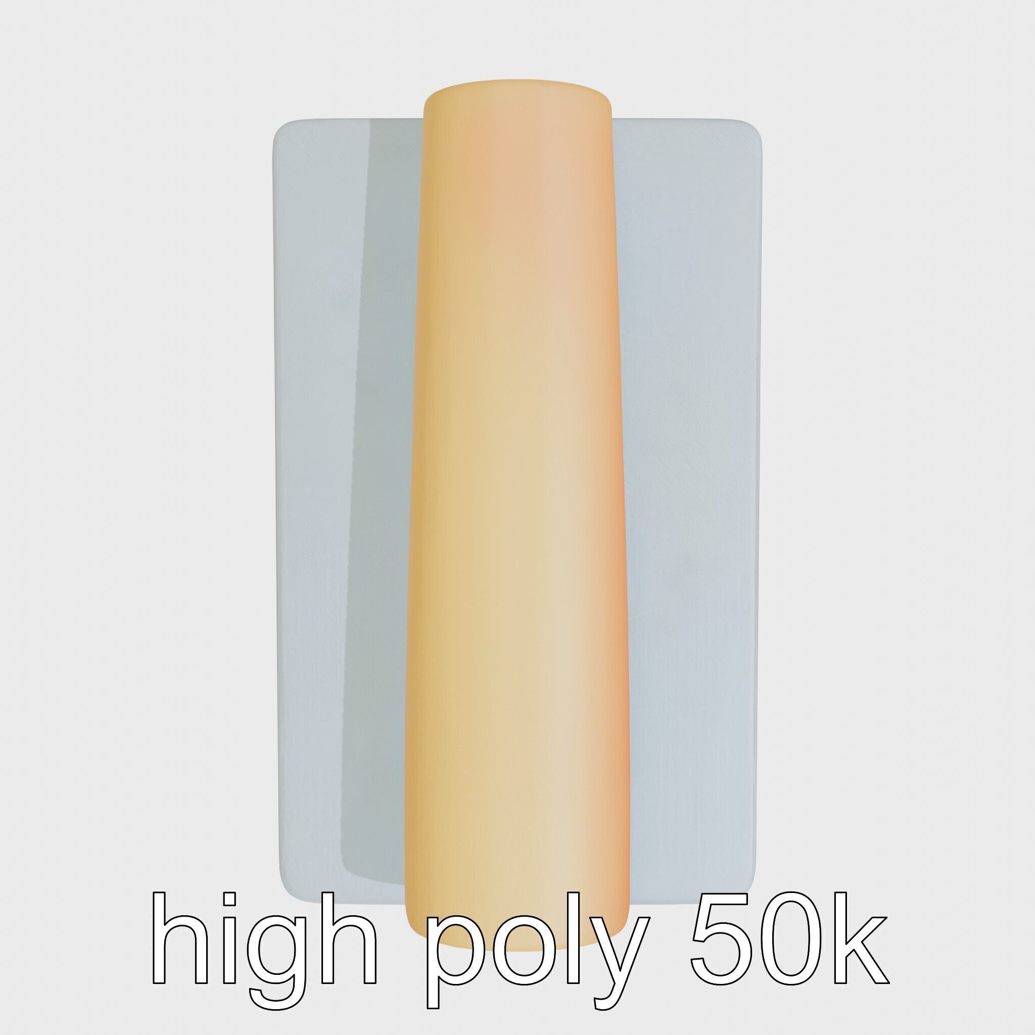 Gymnastics Safety Mat with Soft Padding Low-poly 3D model_5