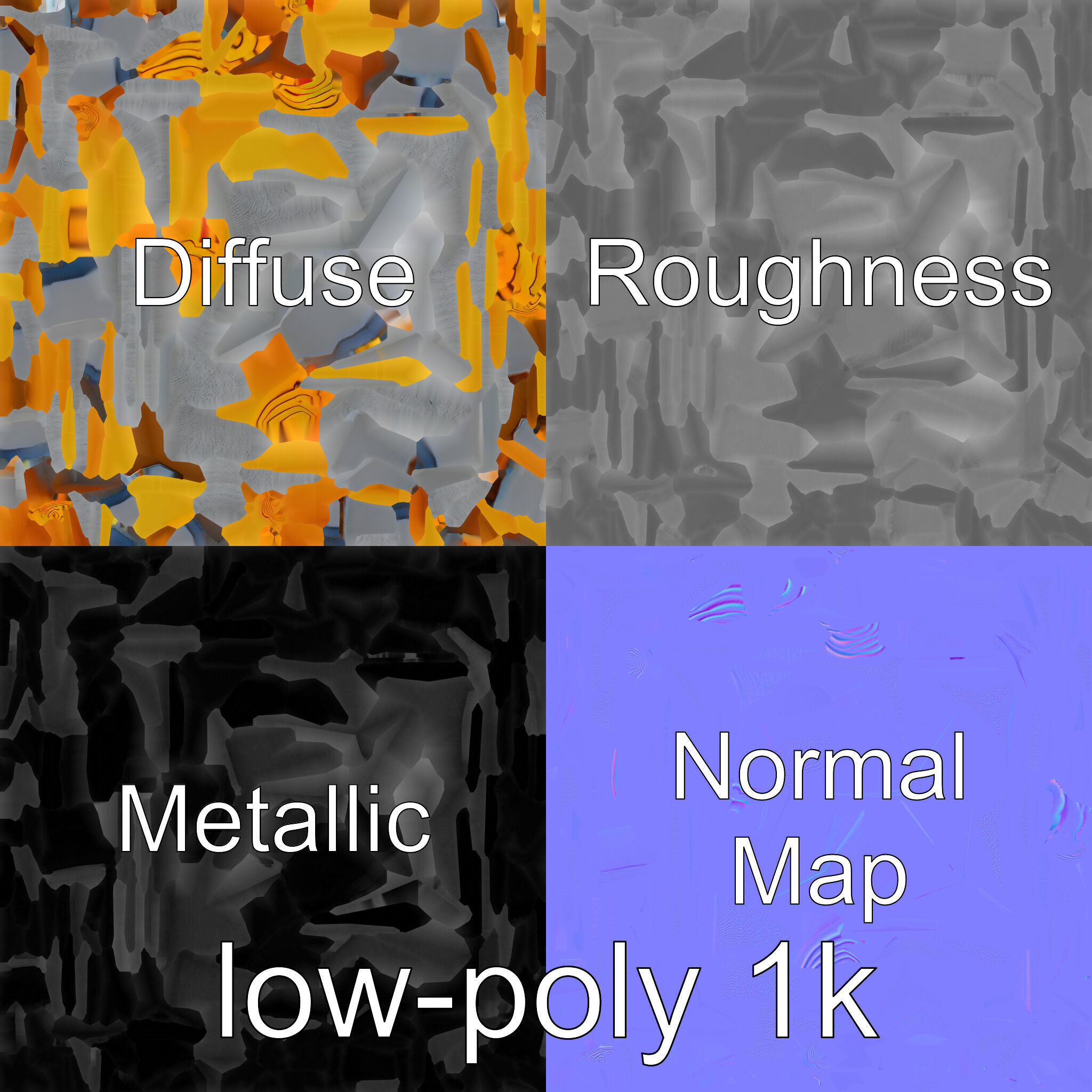 Gymnastics Safety Mat with Soft Padding Low-poly 3D model_4