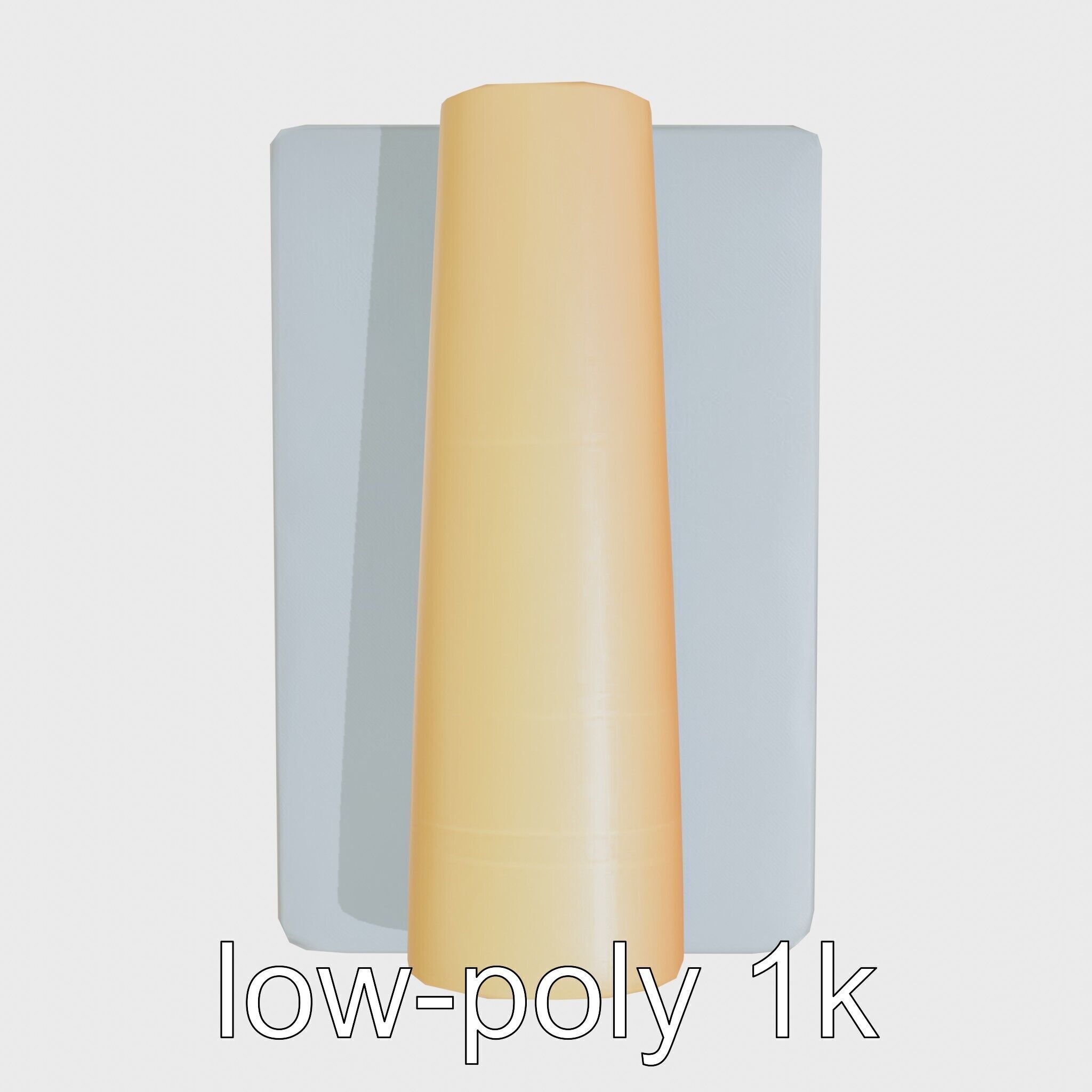Gymnastics Safety Mat with Soft Padding Low-poly 3D model_18