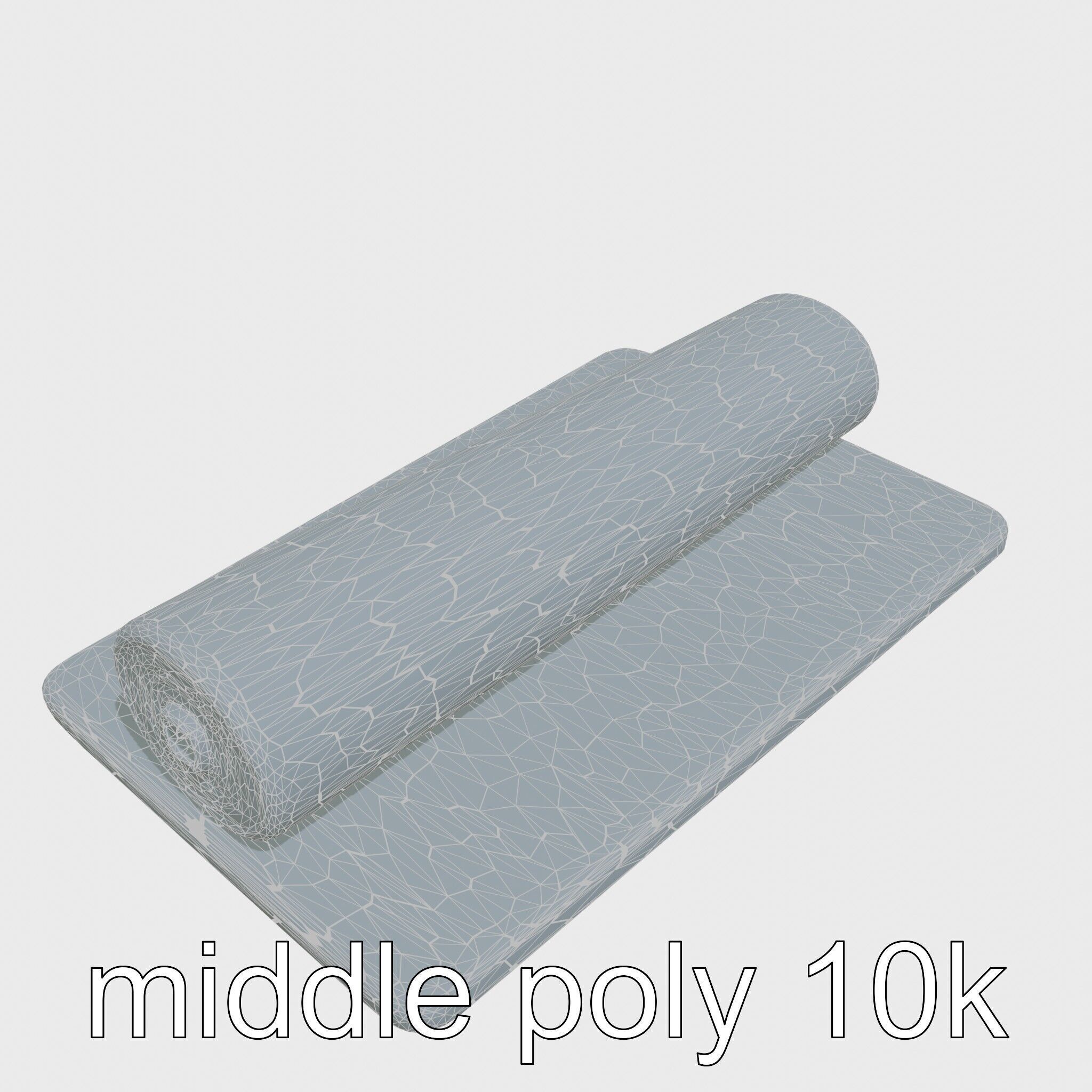 Gymnastics Safety Mat with Soft Padding Low-poly 3D model_30