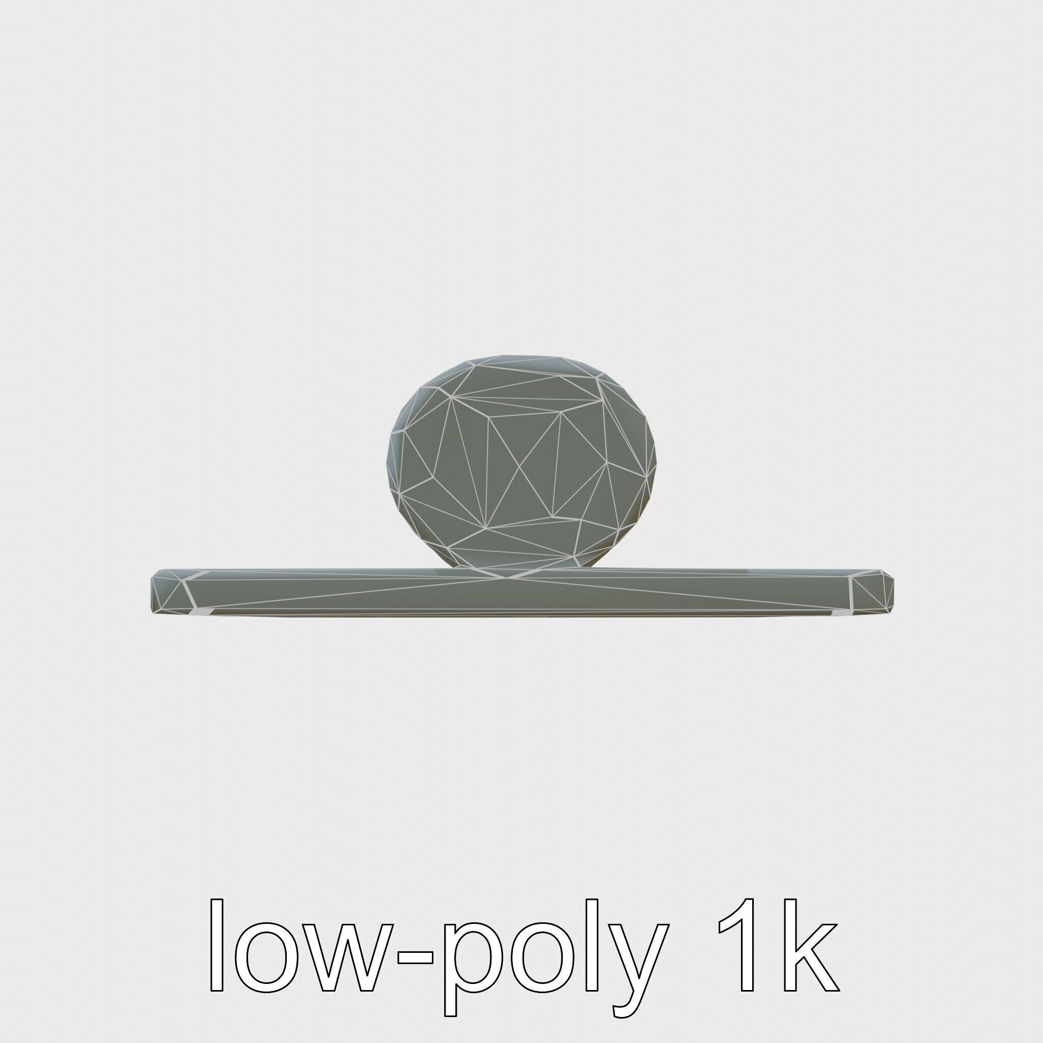 Gymnastics Safety Mat with Soft Padding Low-poly 3D model_10