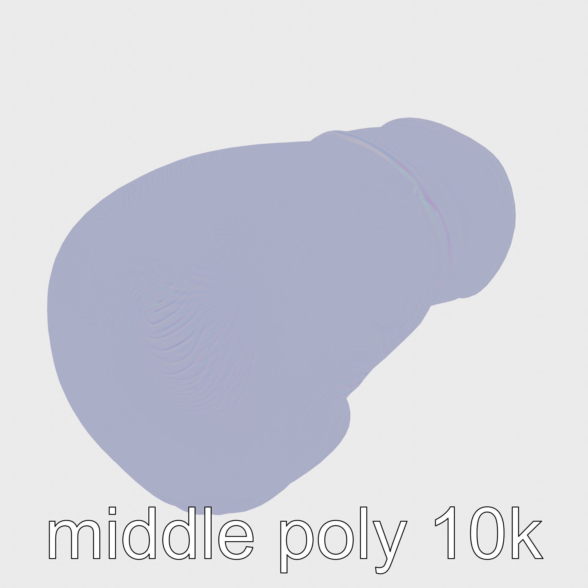 Boxing Glove with Protective Cushioning Model Low-poly 3D model_23