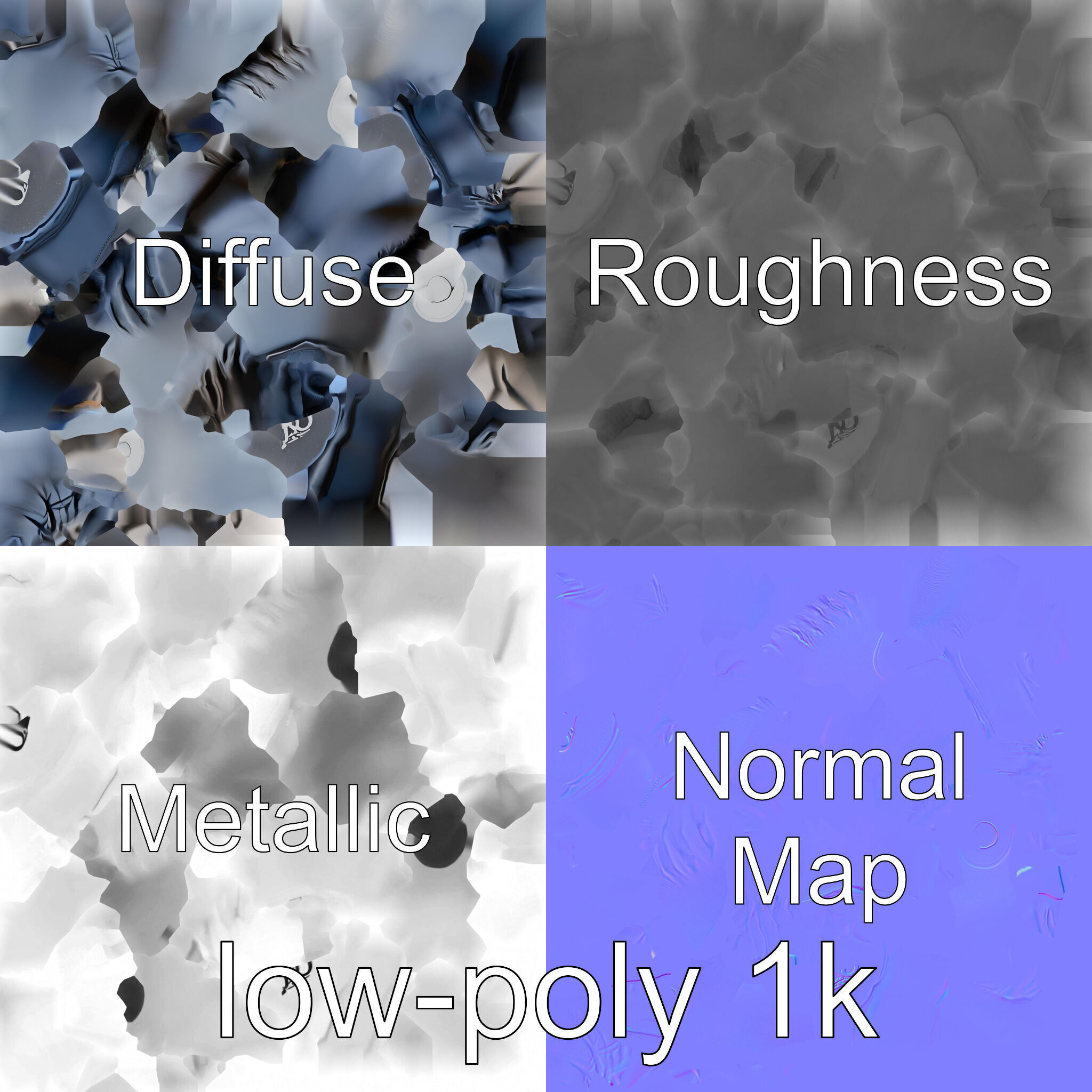 Boxing Glove with Protective Cushioning Model Low-poly 3D model_4