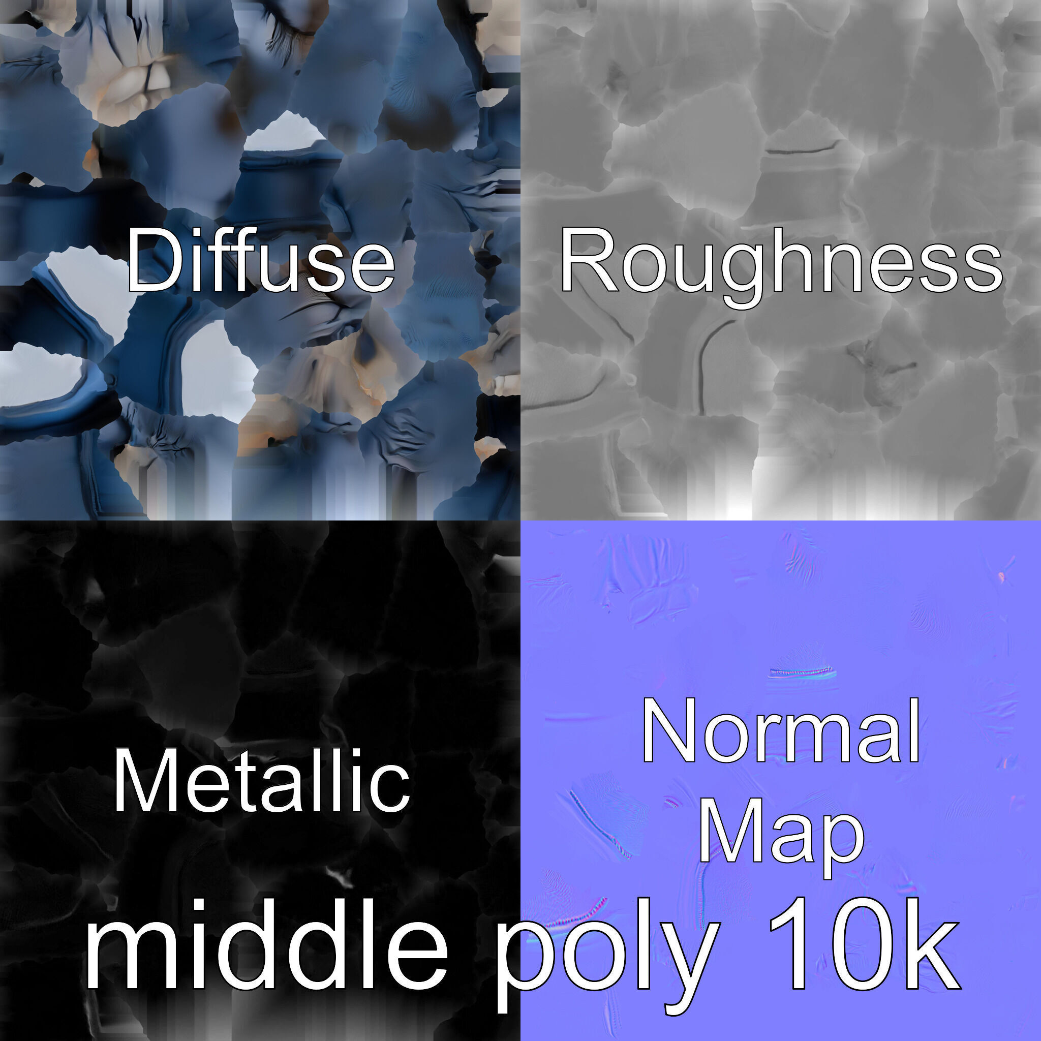 Boxing Glove with Protective Cushioning Model Low-poly 3D model_32