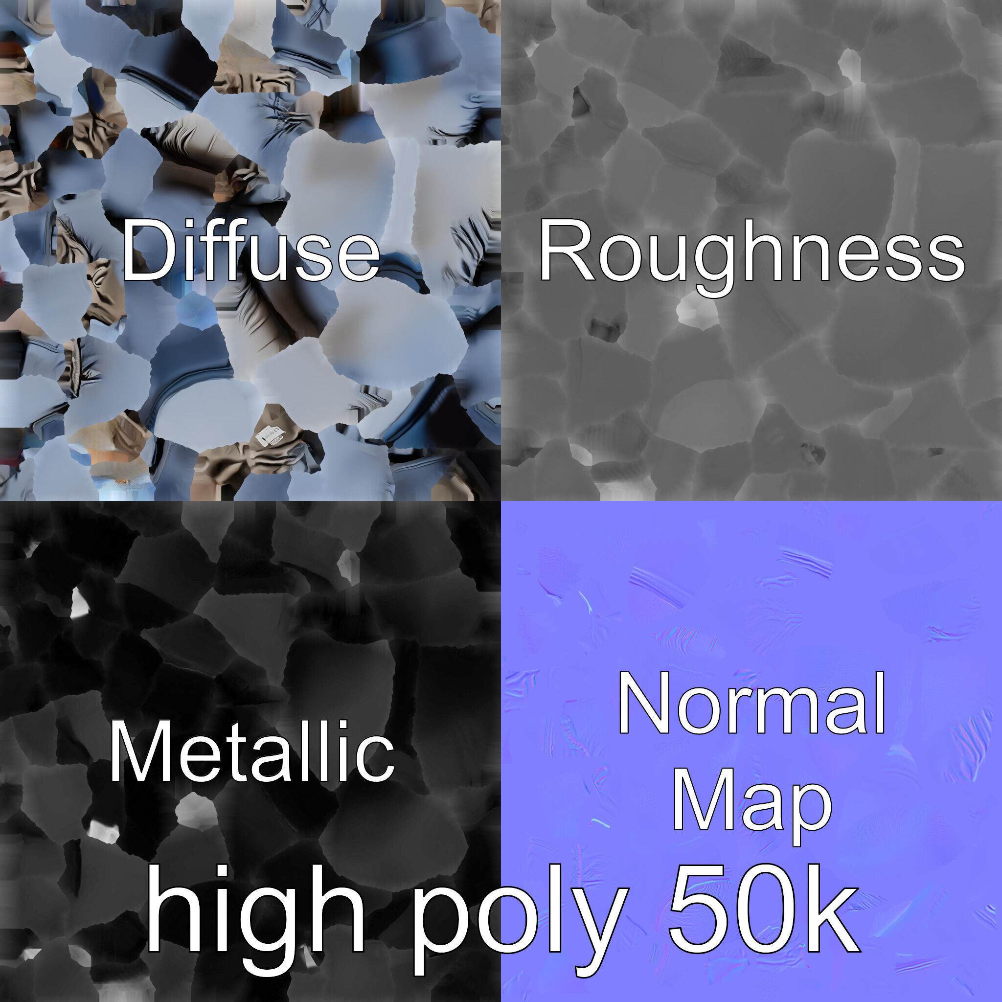 Boxing Glove with Protective Cushioning Model Low-poly 3D model_33