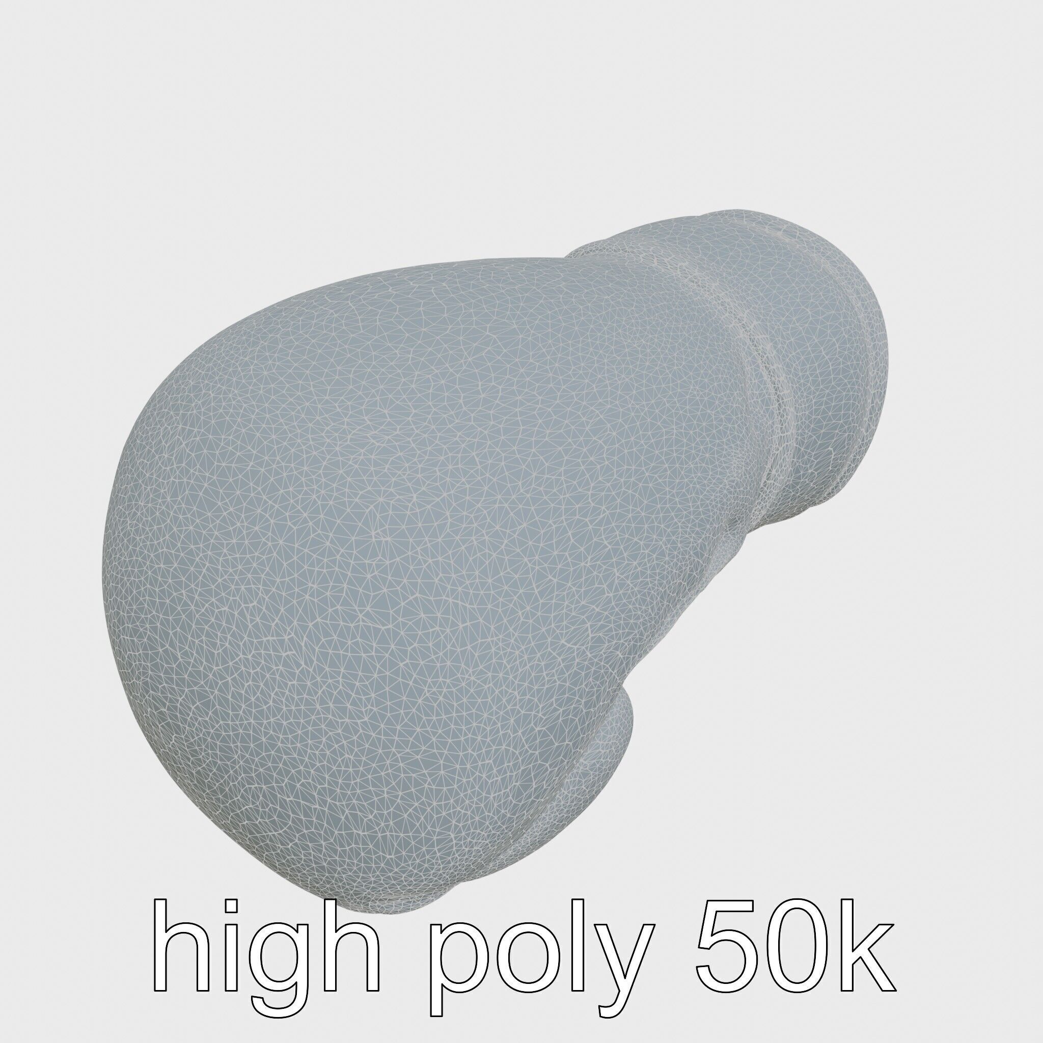 Boxing Glove with Protective Cushioning Model Low-poly 3D model_24