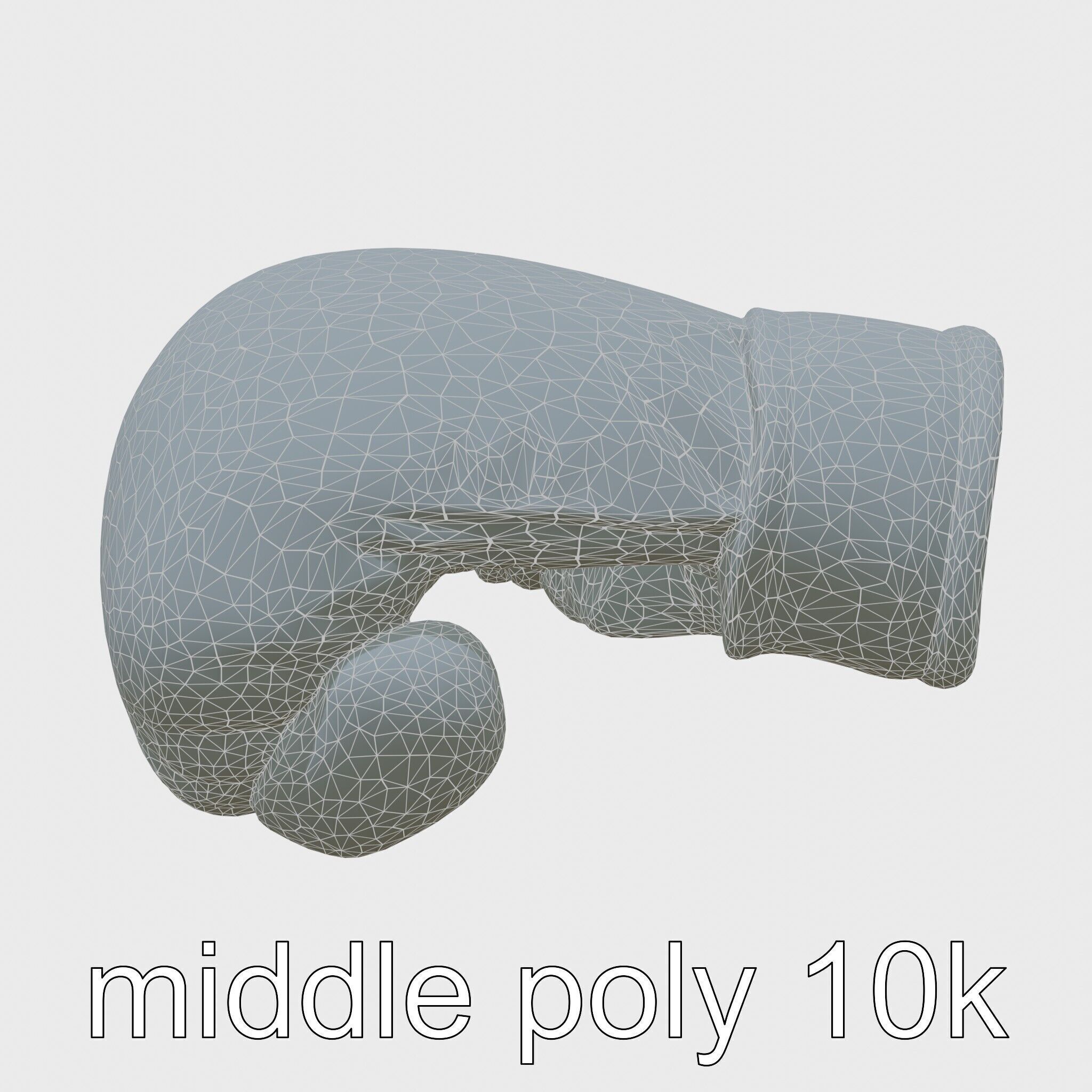 Boxing Glove with Protective Cushioning Model Low-poly 3D model_20