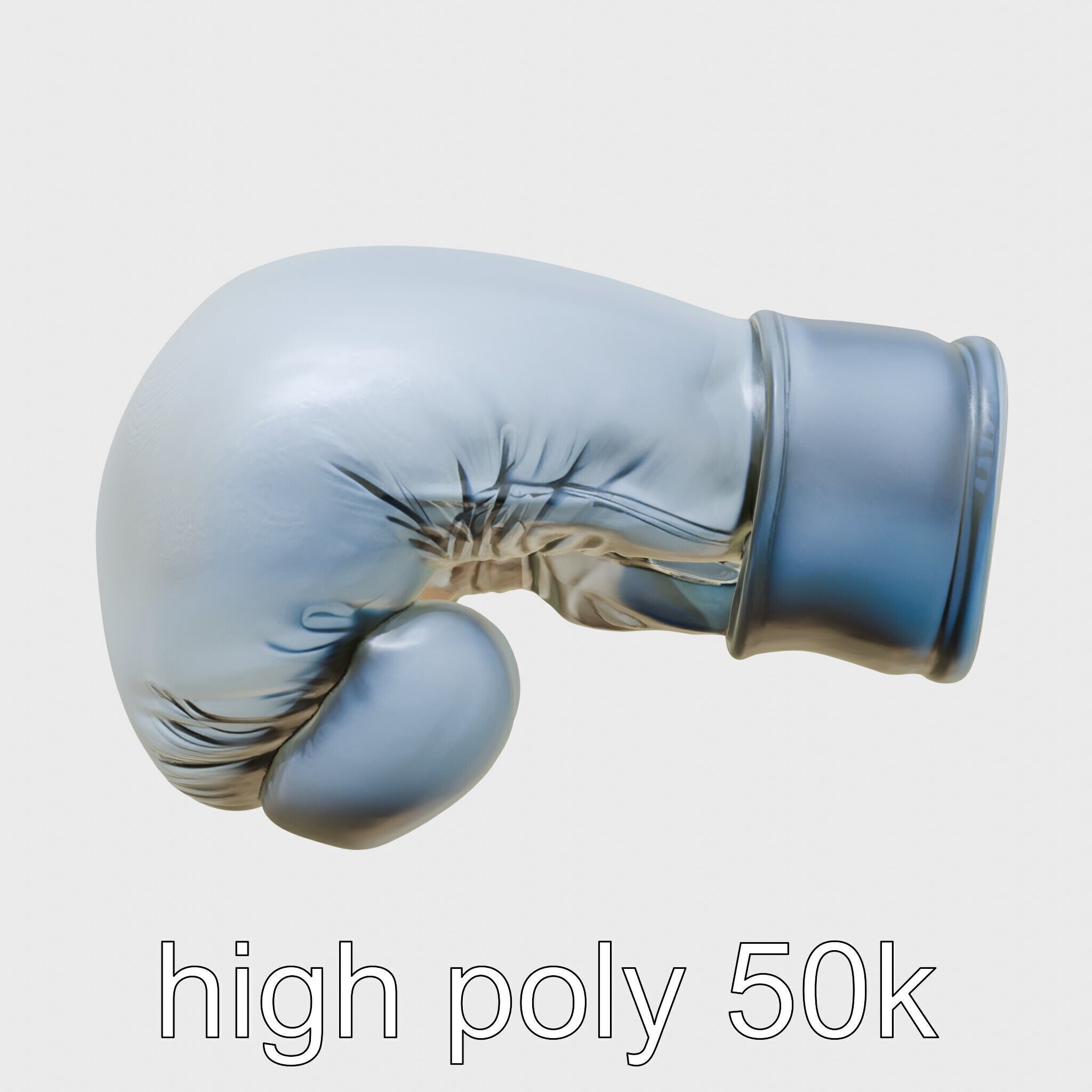 Boxing Glove with Protective Cushioning Model Low-poly 3D model_22