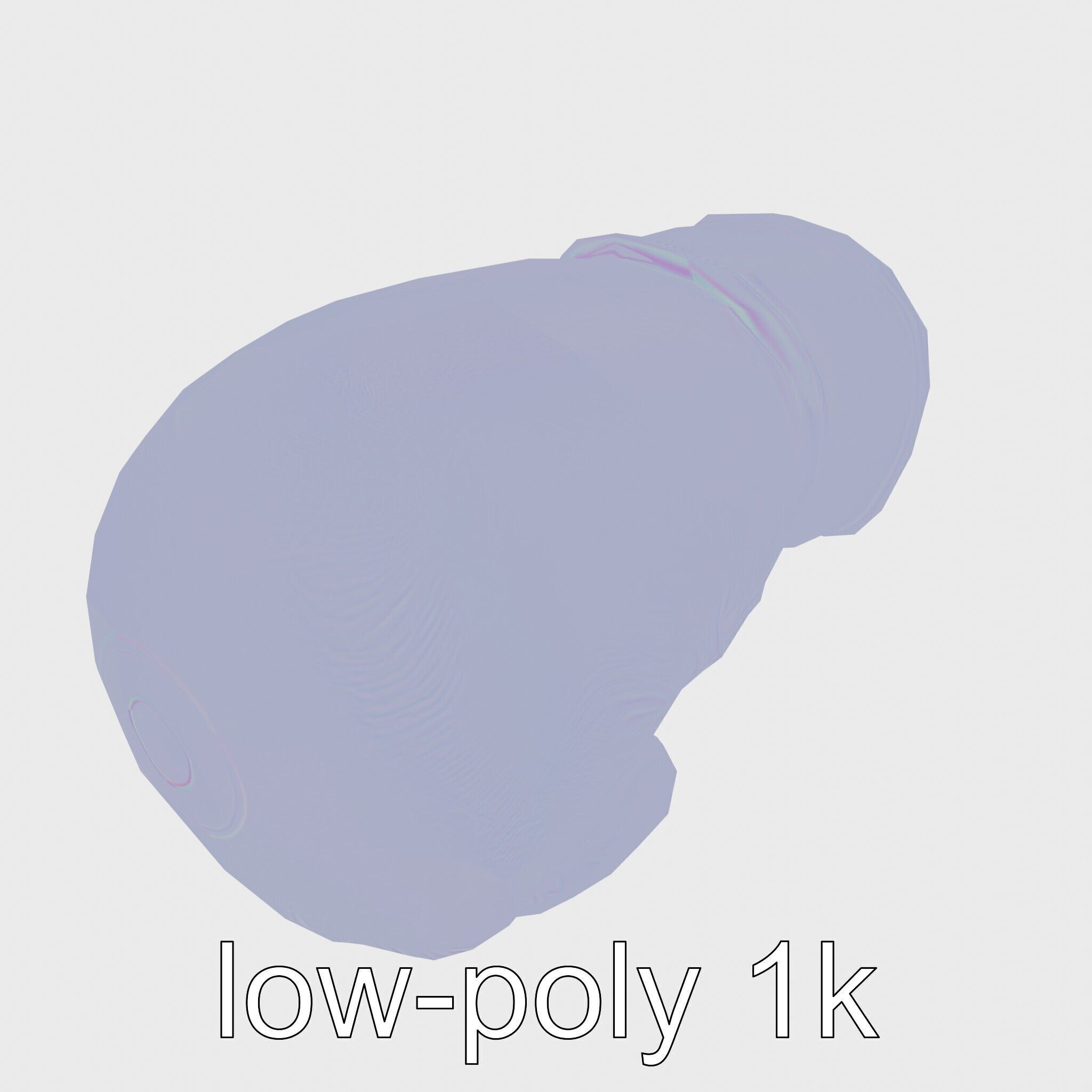 Boxing Glove with Protective Cushioning Model Low-poly 3D model_15