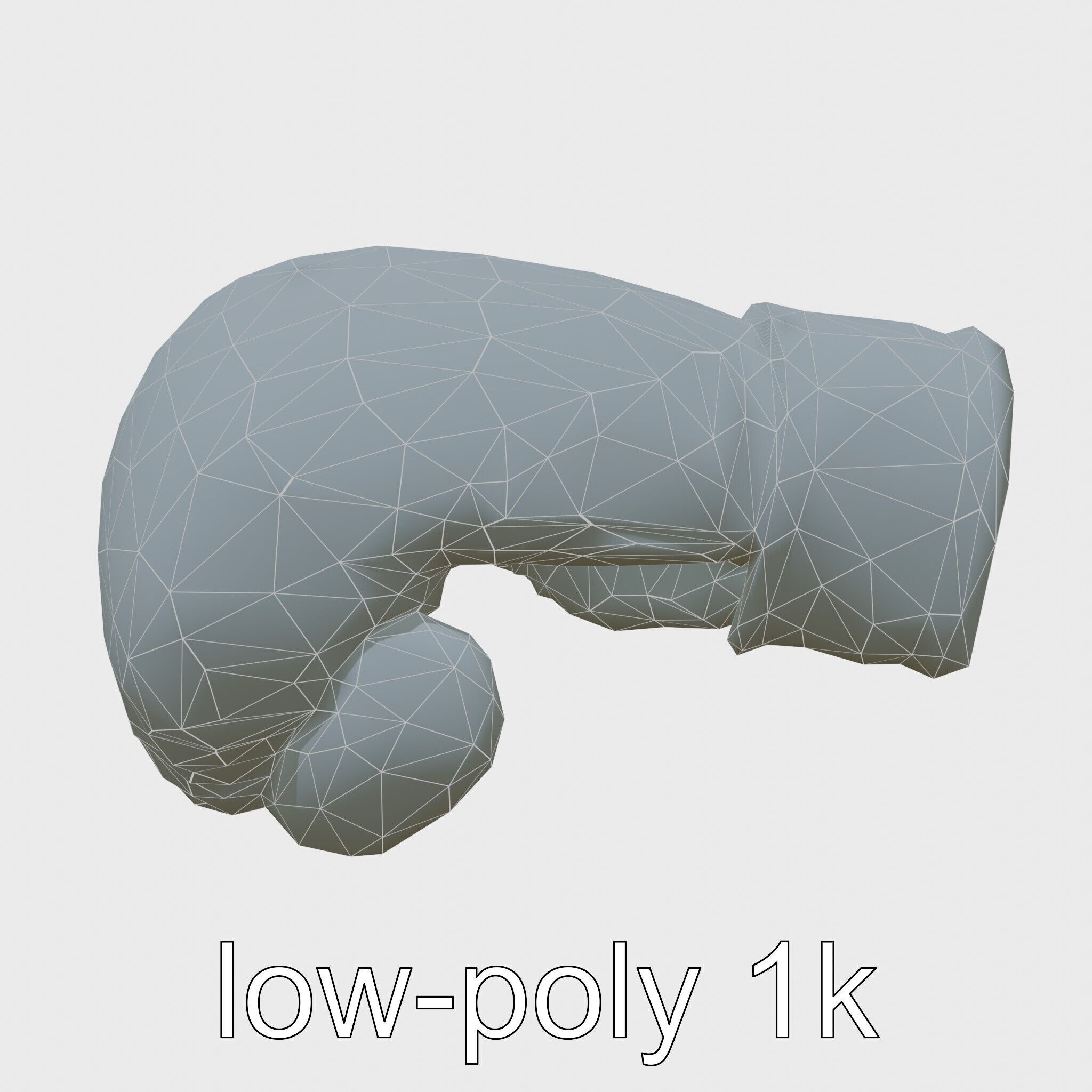Boxing Glove with Protective Cushioning Model Low-poly 3D model_21
