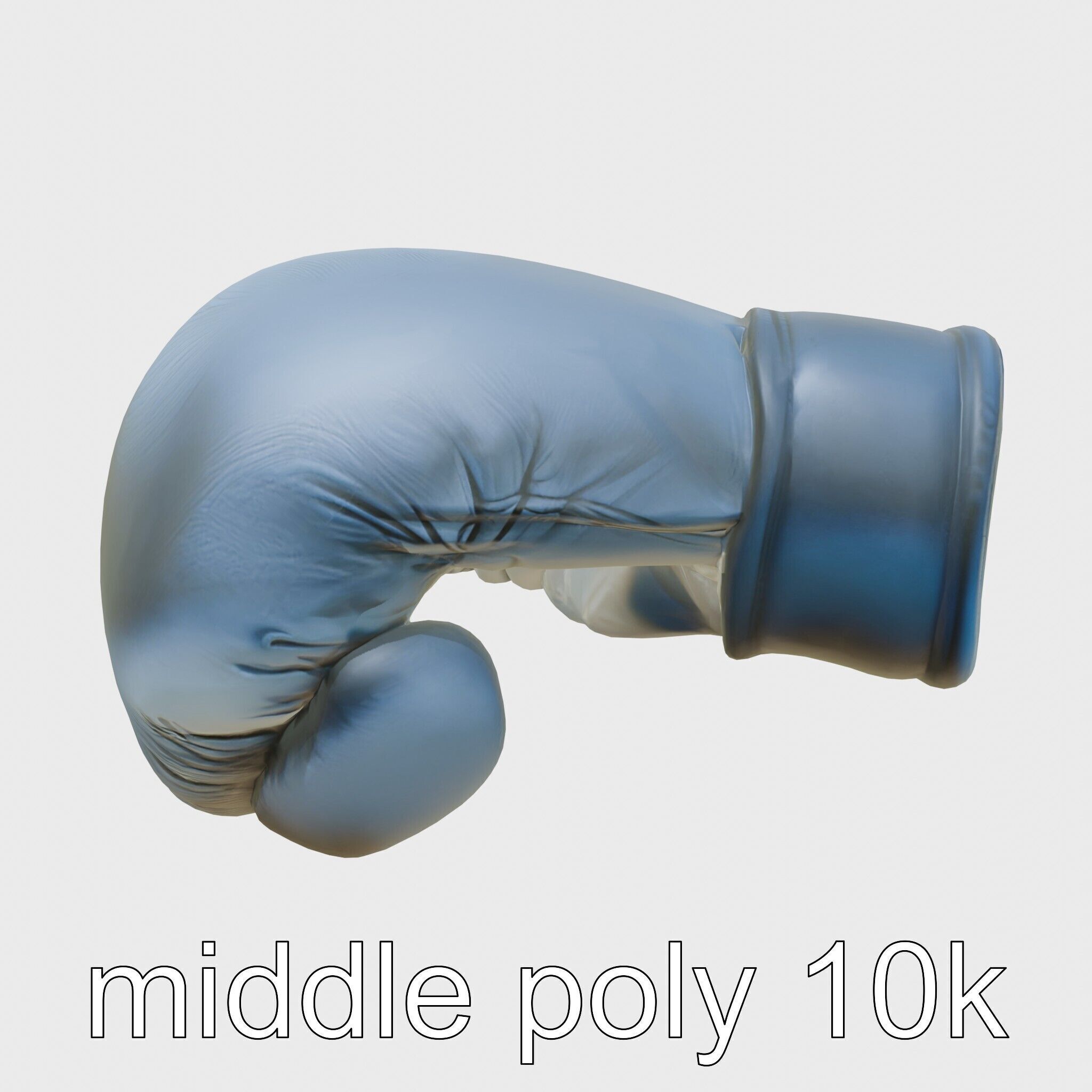 Boxing Glove with Protective Cushioning Model Low-poly 3D model_26