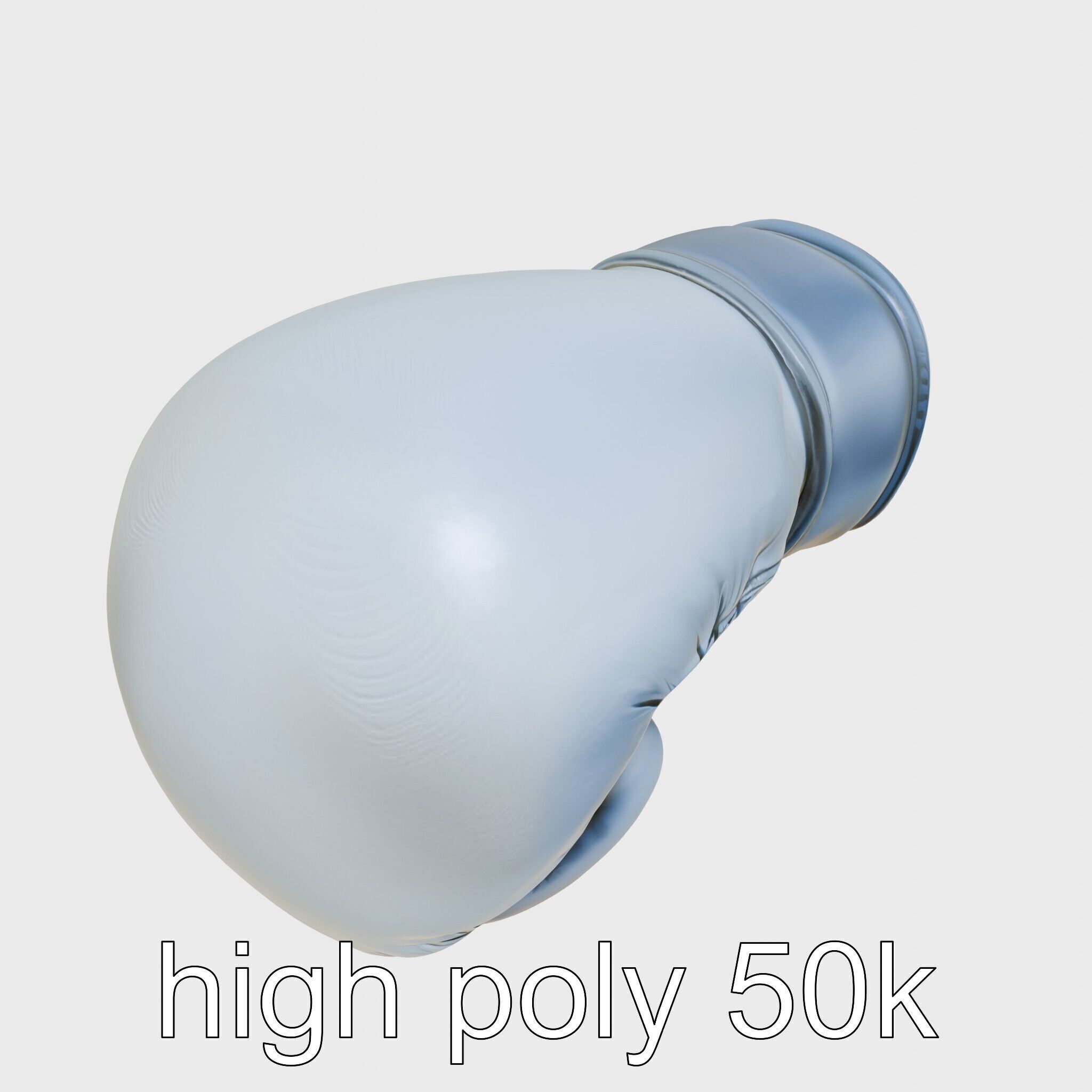Boxing Glove with Protective Cushioning Model Low-poly 3D model_11