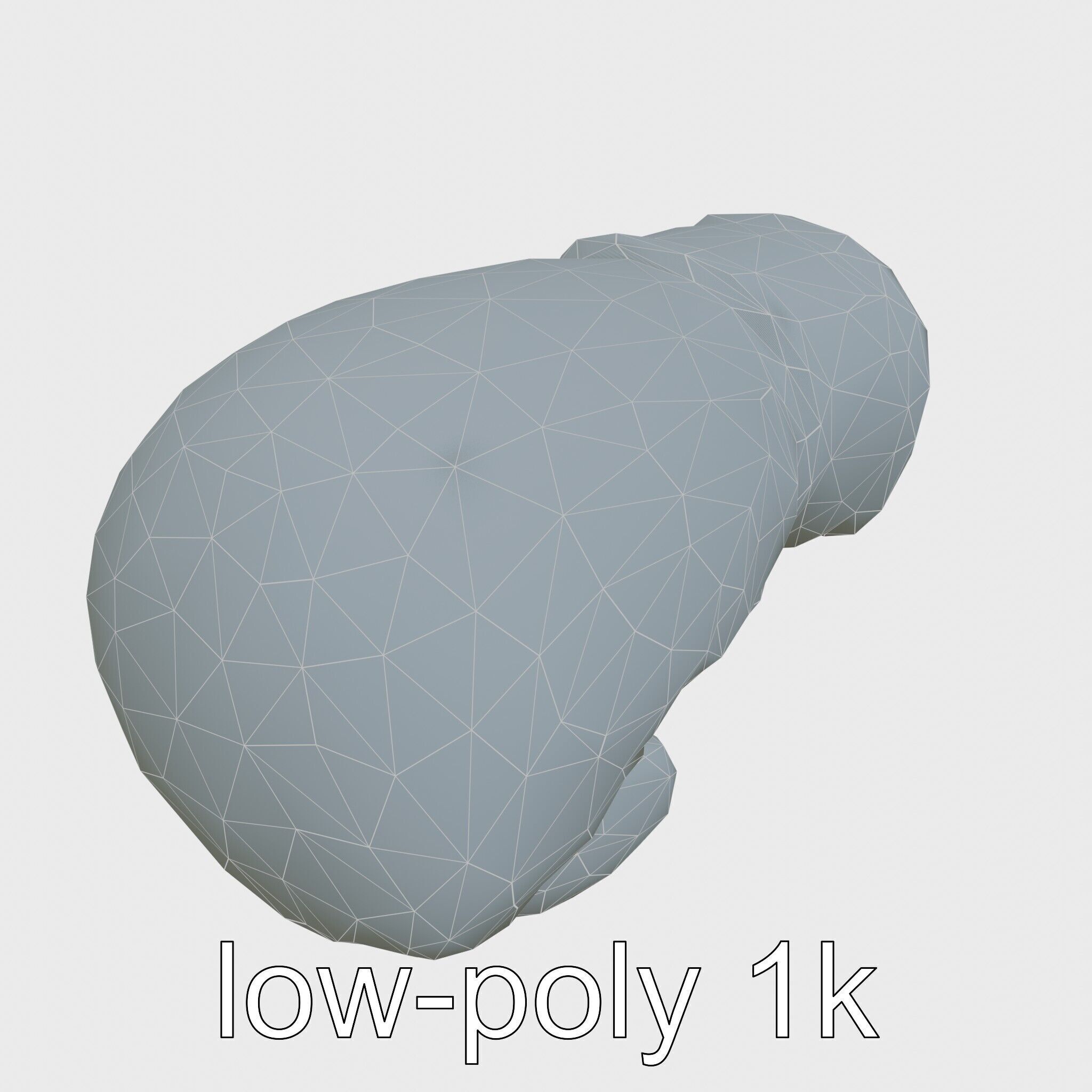 Boxing Glove with Protective Cushioning Model Low-poly 3D model_17
