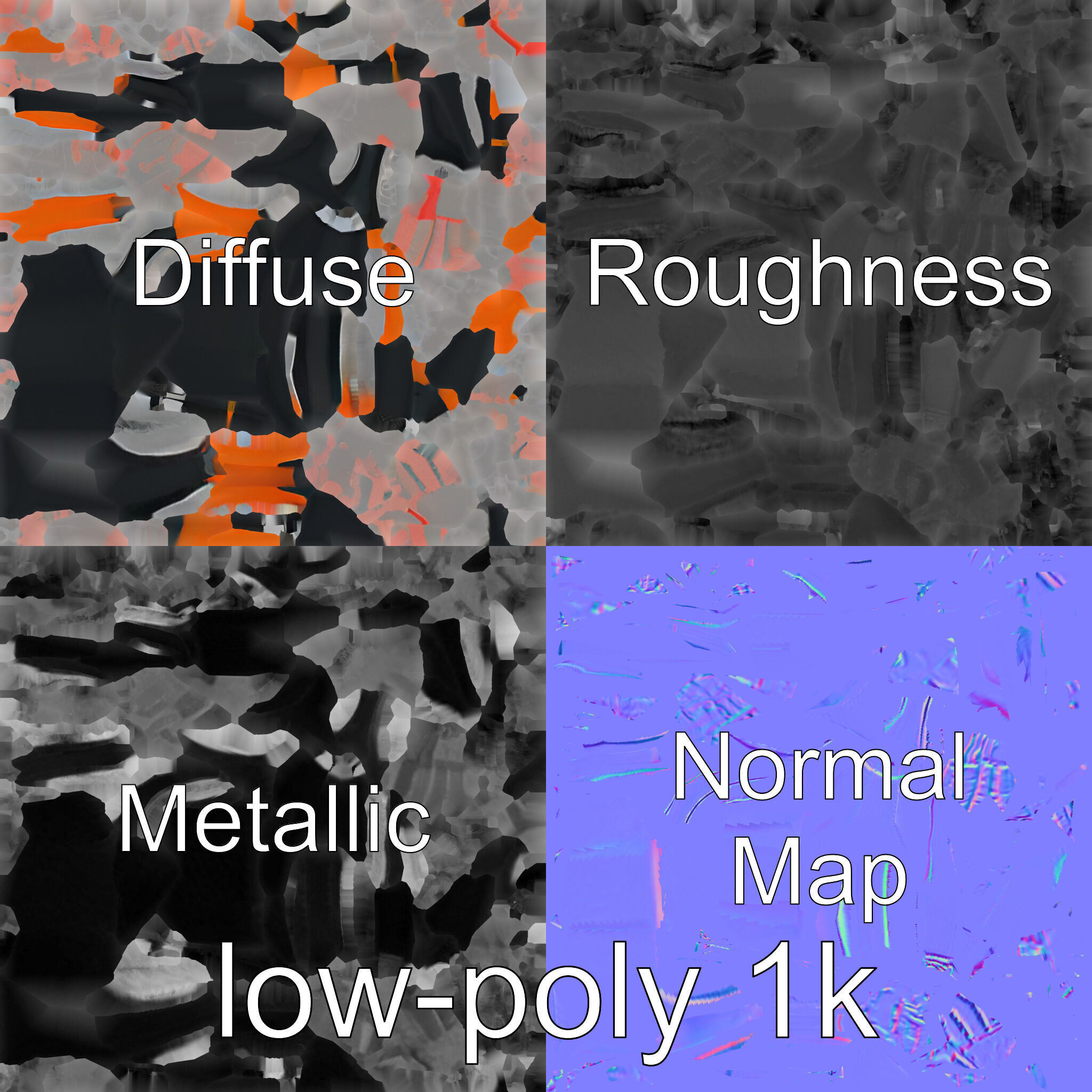 Light Aluminum Frame Badminton Racket for Fast Play Low-poly 3D model_4