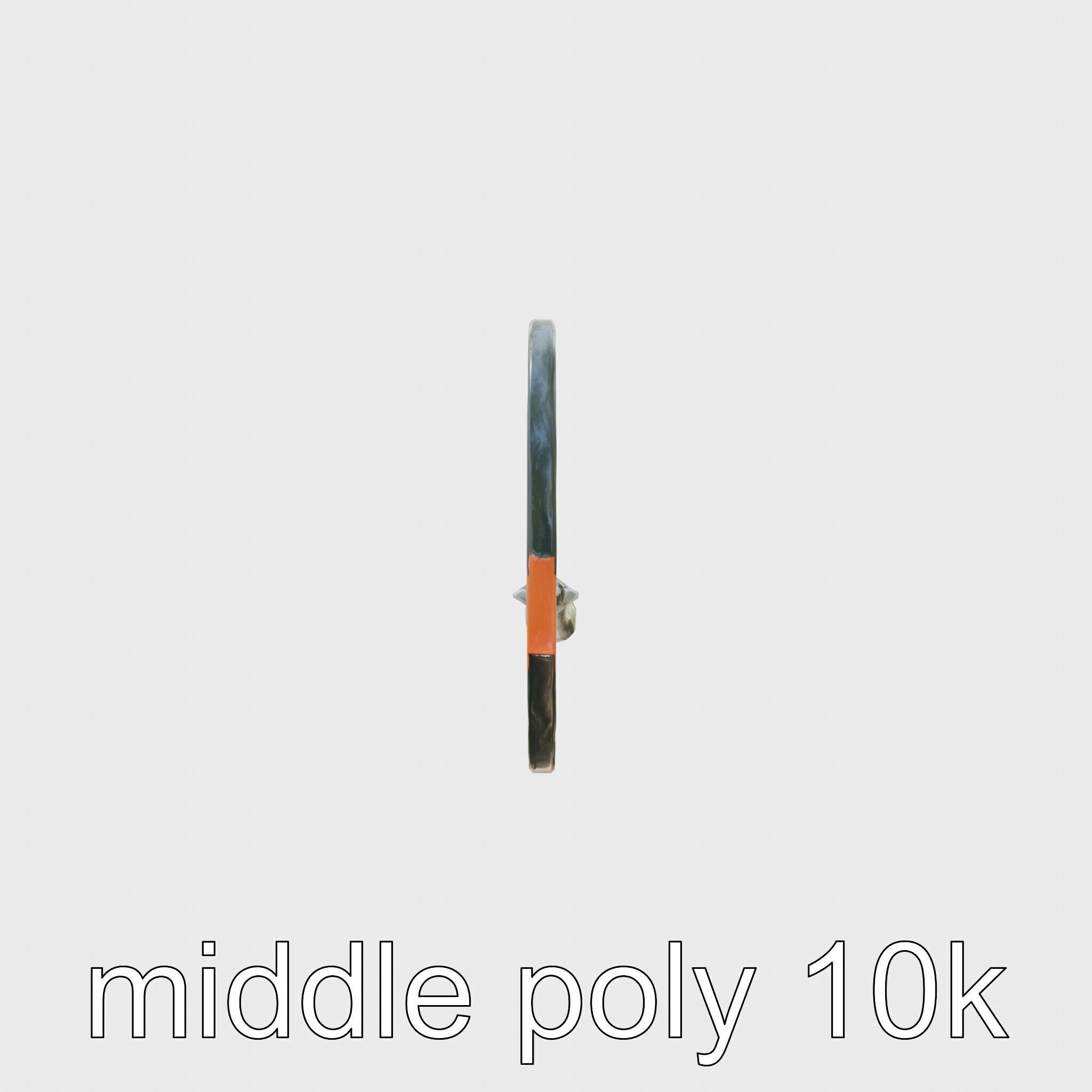 Light Aluminum Frame Badminton Racket for Fast Play Low-poly 3D model_26