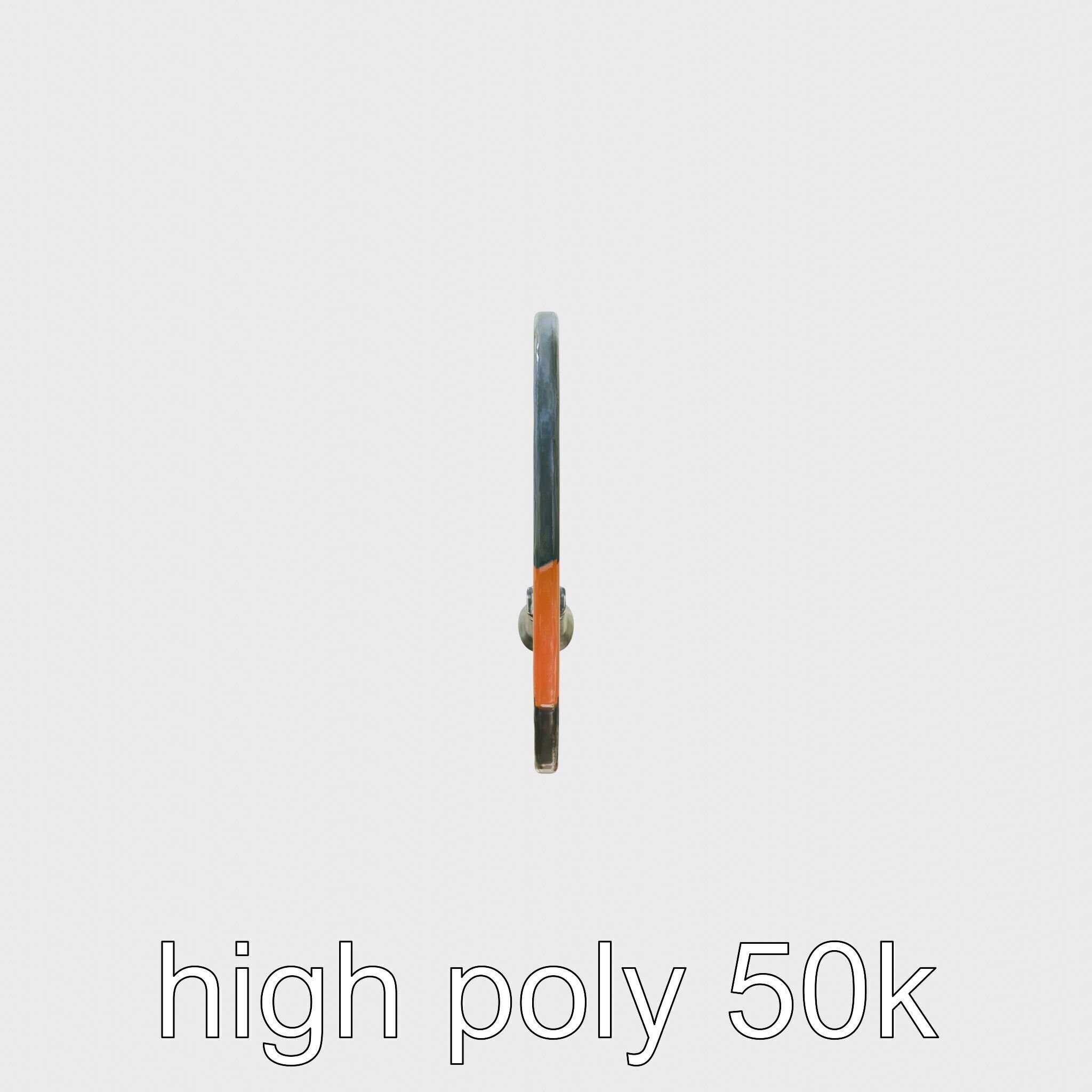 Light Aluminum Frame Badminton Racket for Fast Play Low-poly 3D model_5