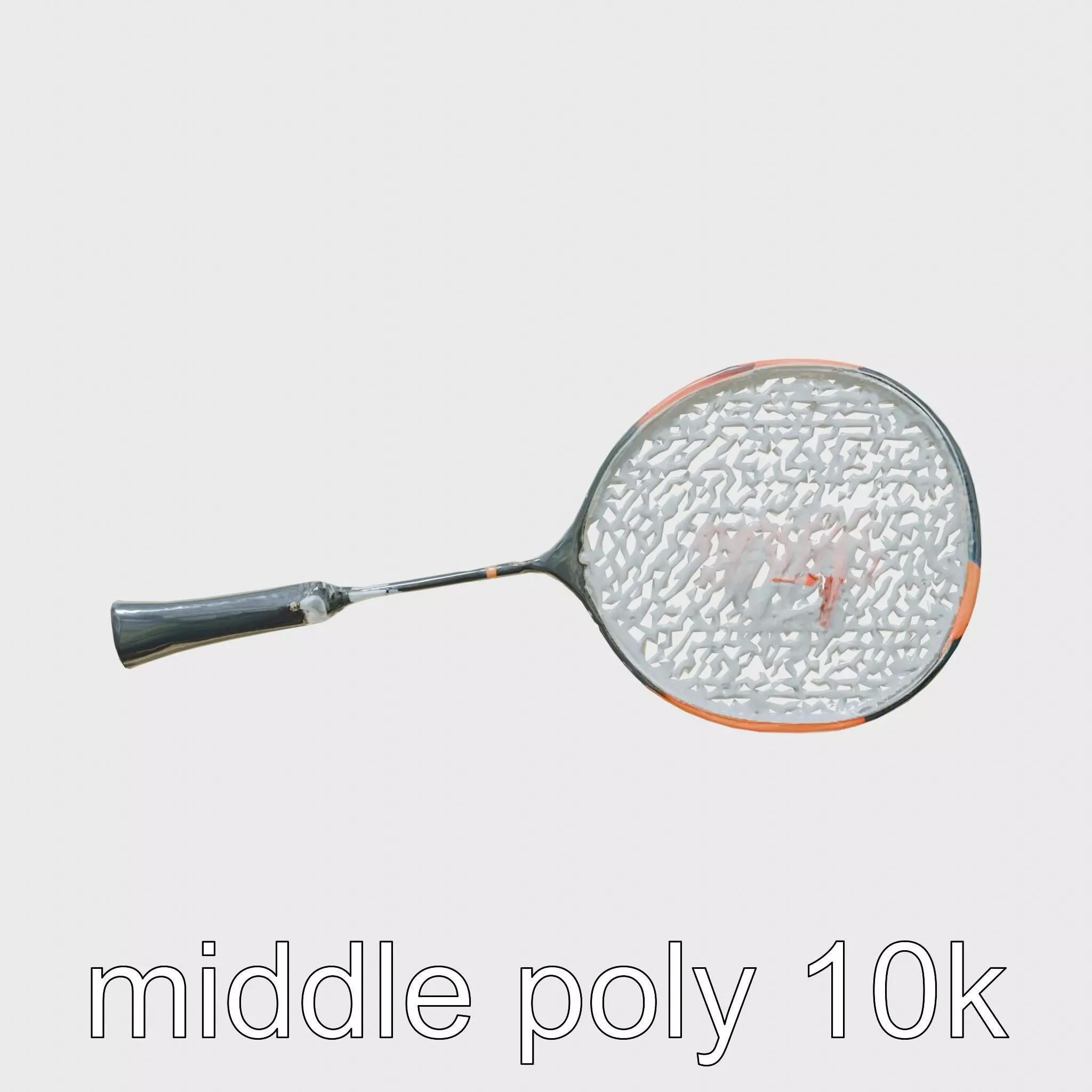 Light Aluminum Frame Badminton Racket for Fast Play Low-poly 3D model_0