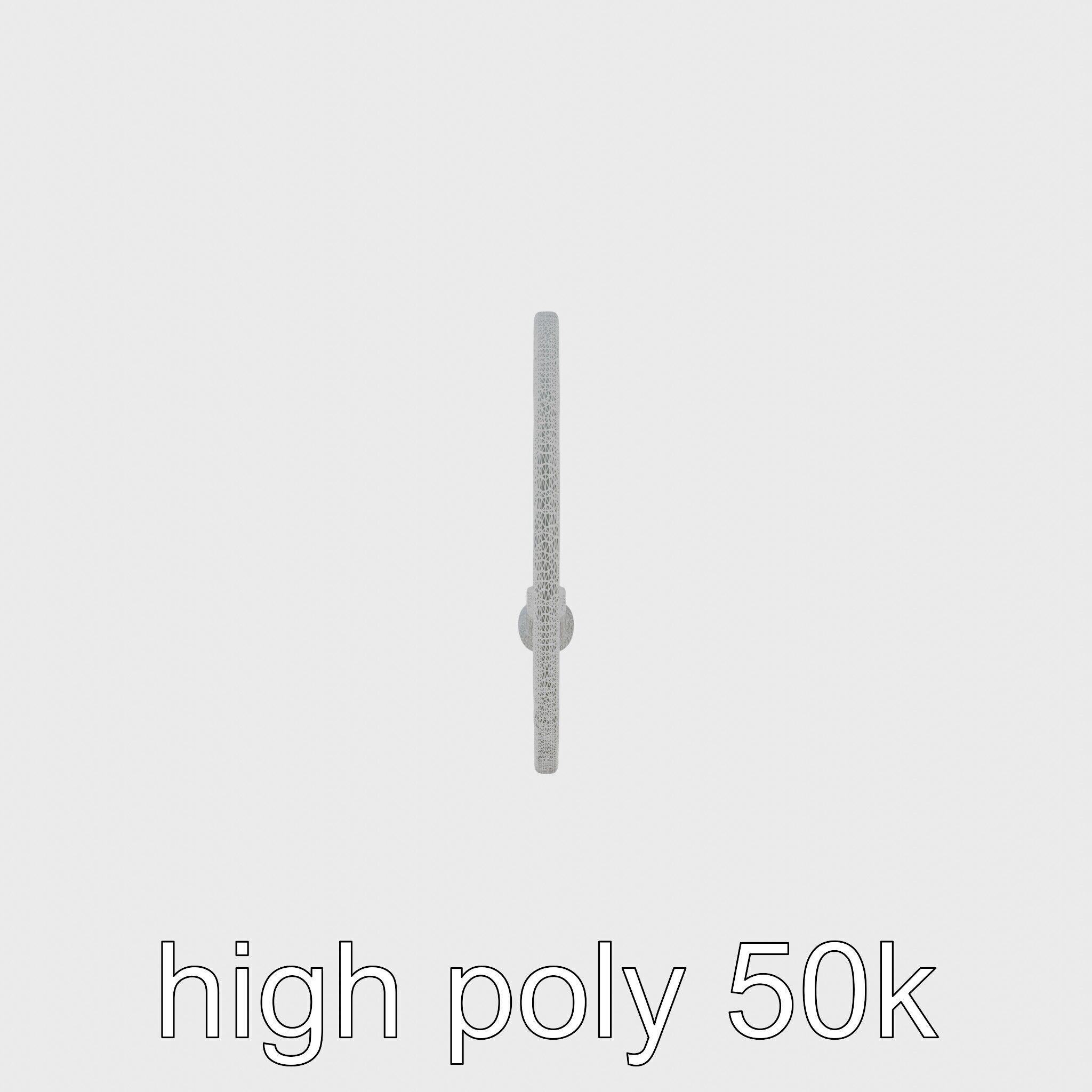 Light Aluminum Frame Badminton Racket for Fast Play Low-poly 3D model_8