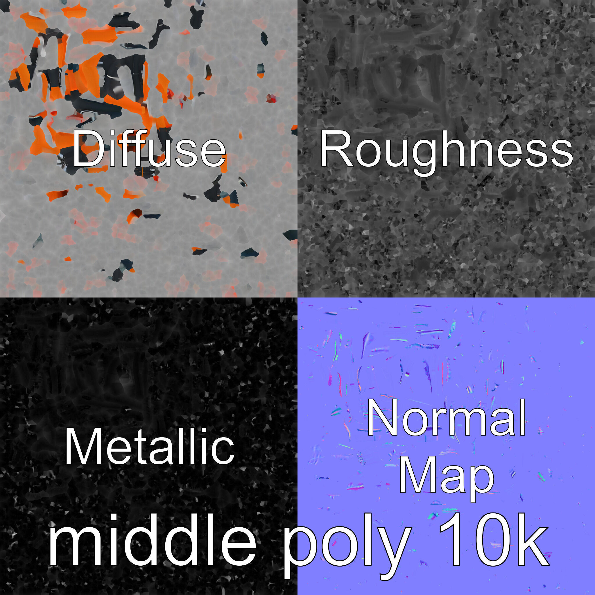 Light Aluminum Frame Badminton Racket for Fast Play Low-poly 3D model_27