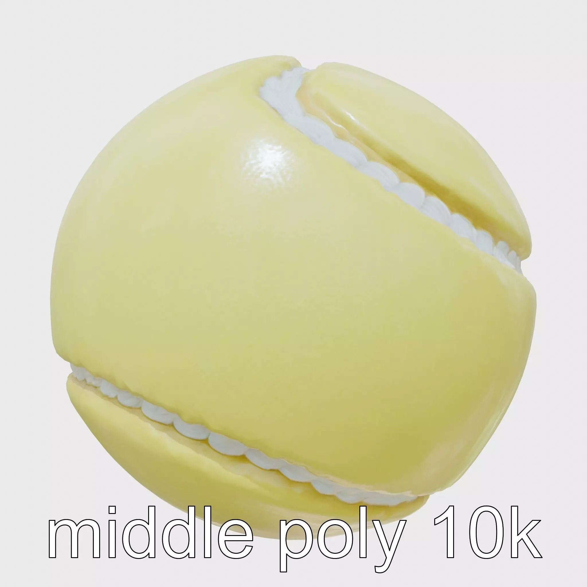 Durable Tennis Ball Model for High-Intensity Training Low-poly 3D model