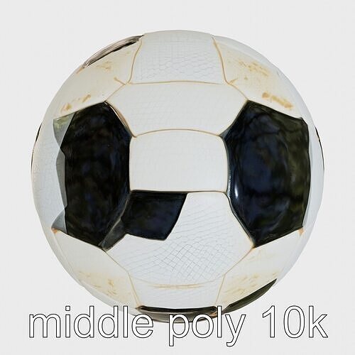 Textured Surface Soccer Ball for Enhanced Control Low-poly 3D model