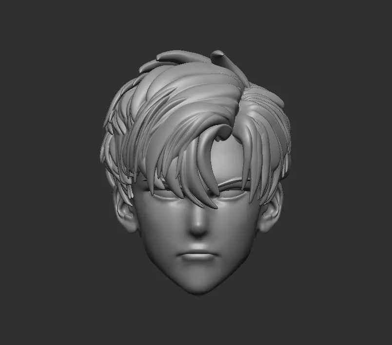 Sung Jin-woo Headsculpt for Action Figures 3D print model_0