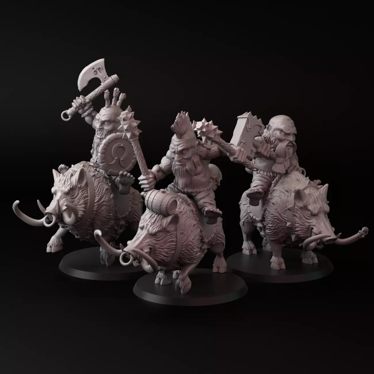 Boar Rider 3D print model_0