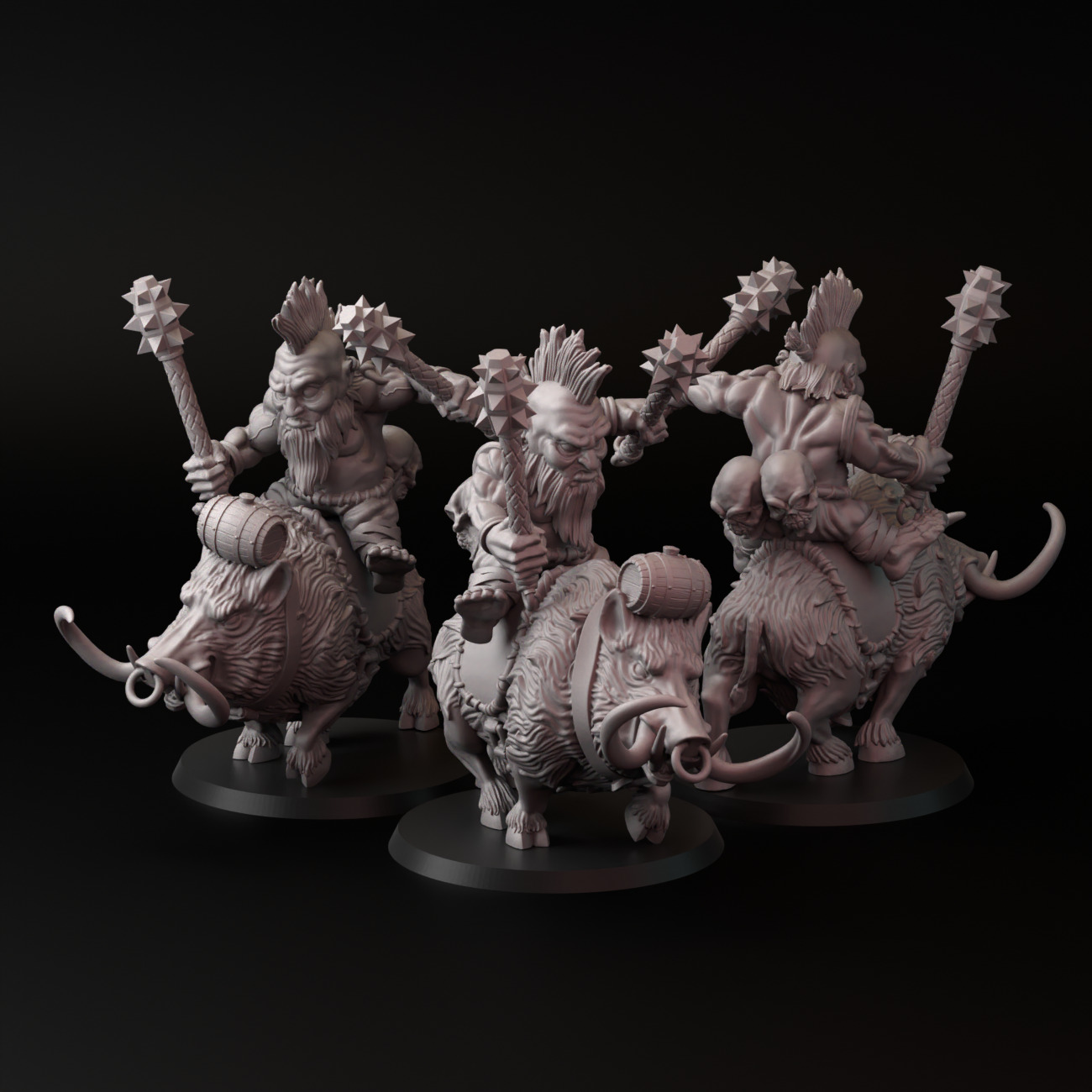 Boar Rider 3D print model_3