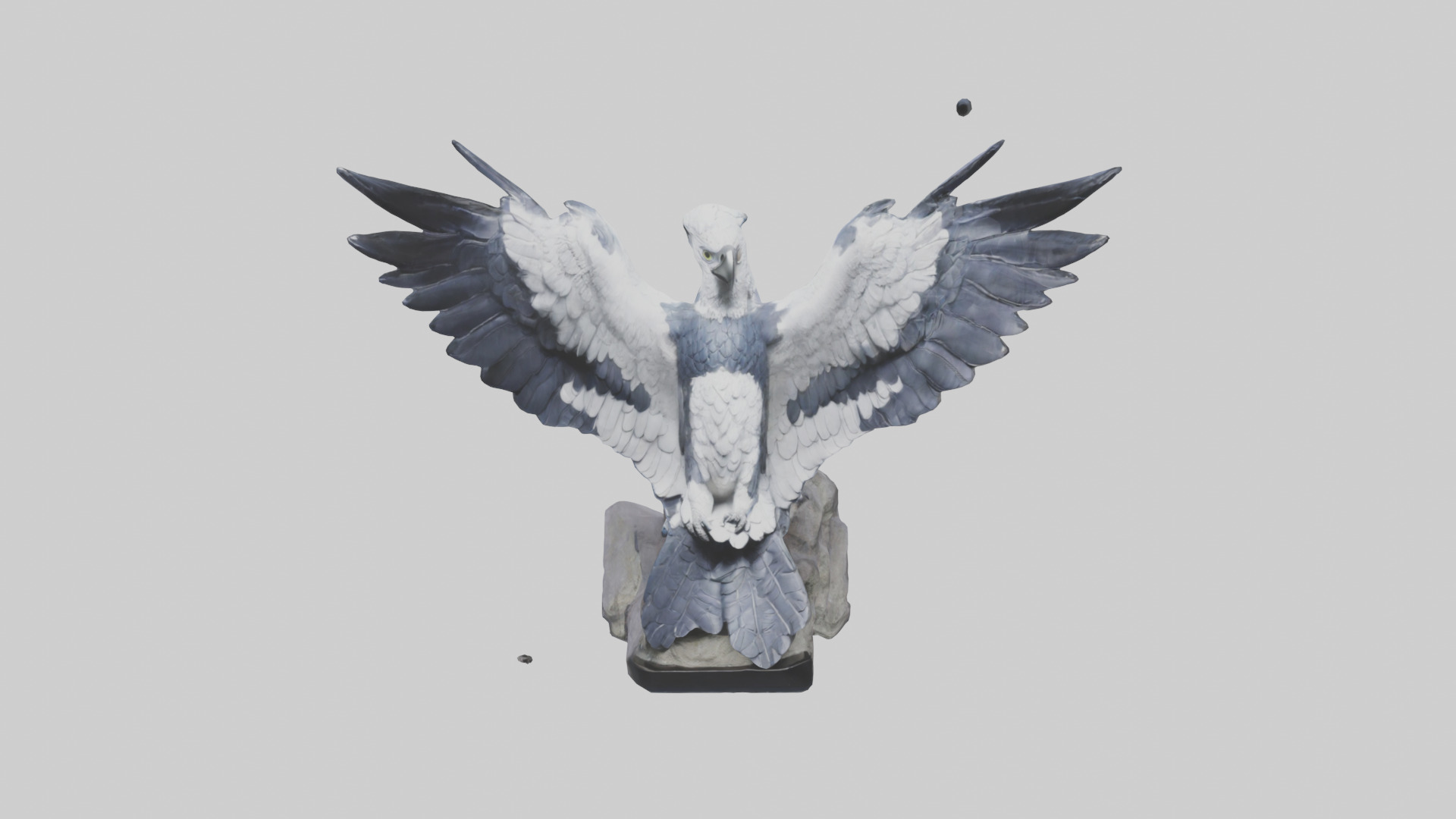 Harpy Eagle statue model Low-poly 3D model_16
