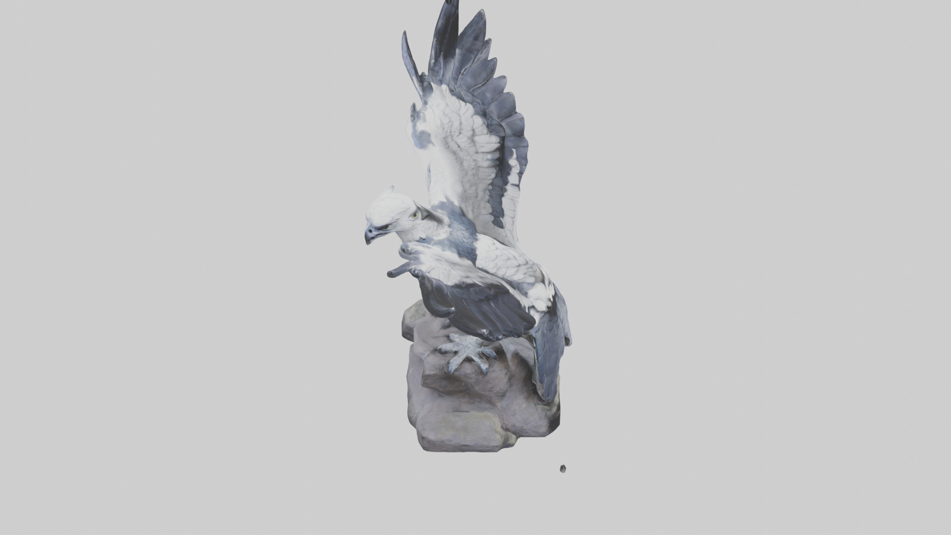 Harpy Eagle statue model Low-poly 3D model_18