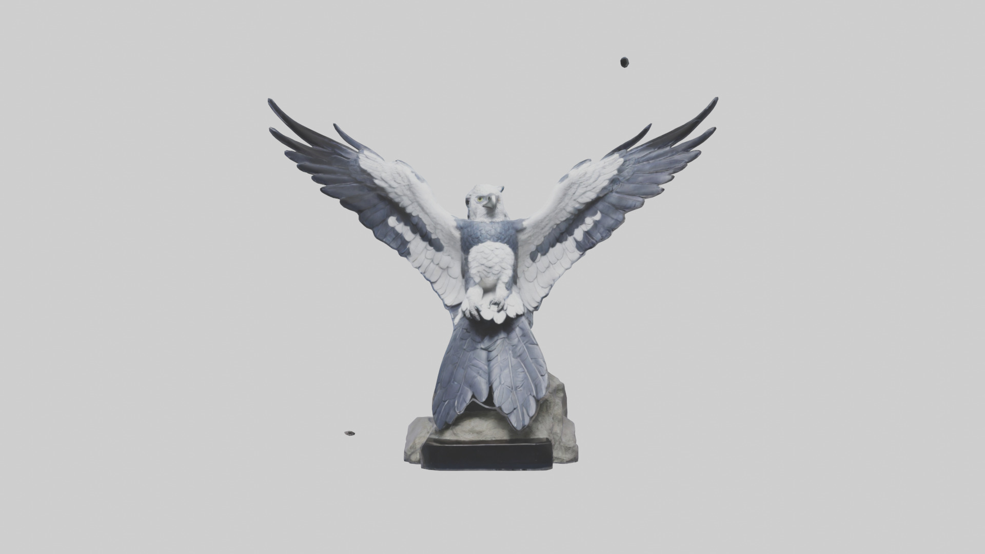 Harpy Eagle statue model Low-poly 3D model_9