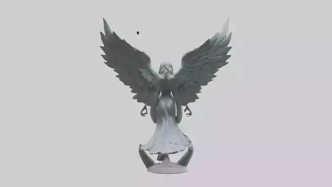 Harpy statue model