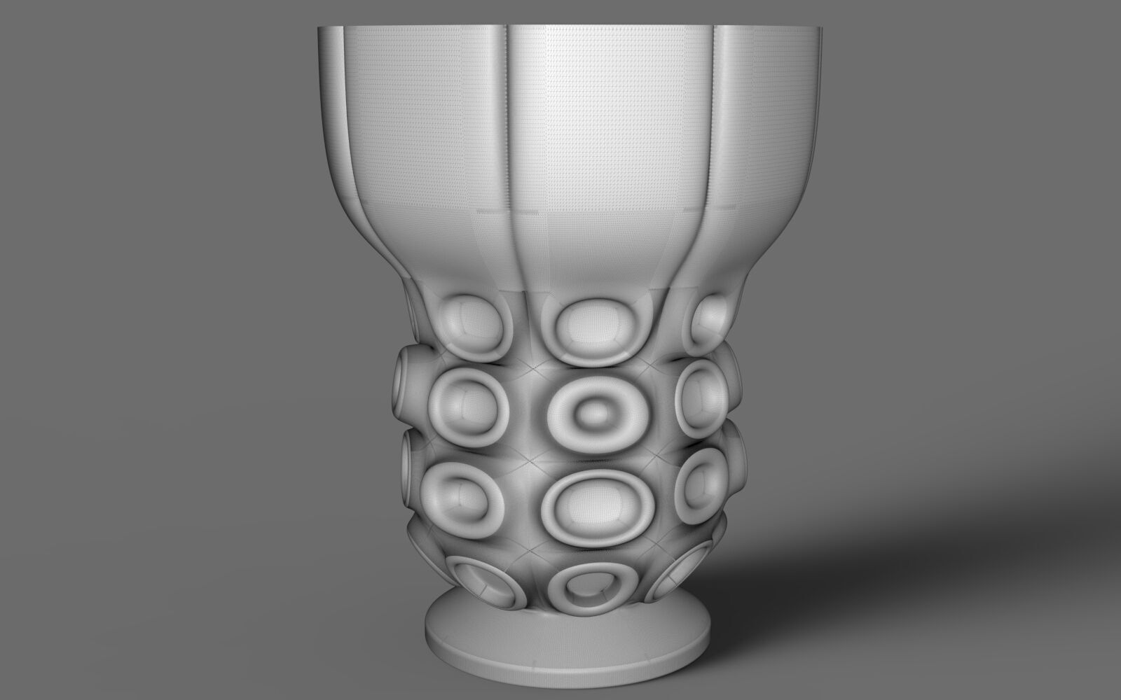 Design a new vase with a special design 3D model_5