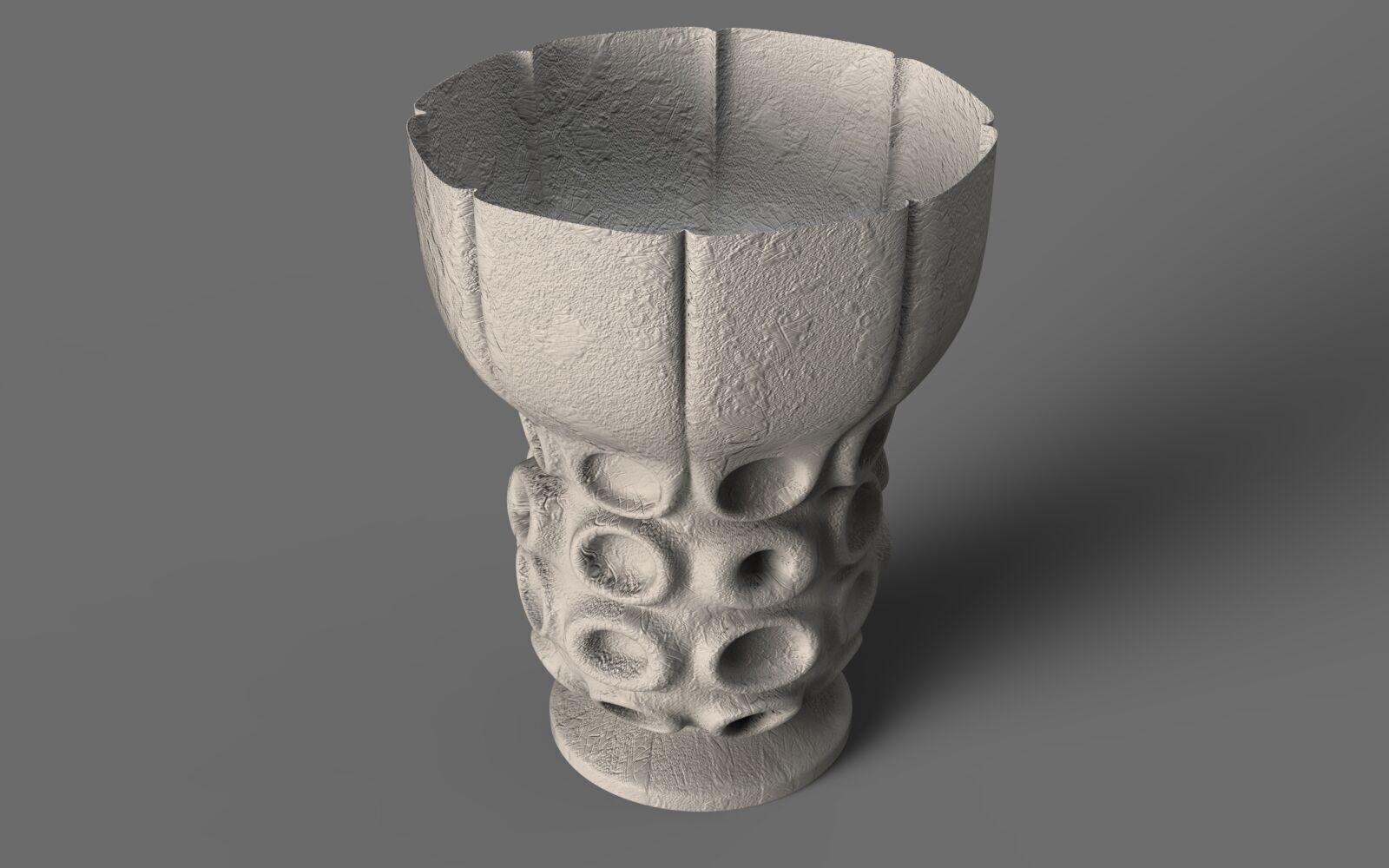 Design a new vase with a special design 3D model_1