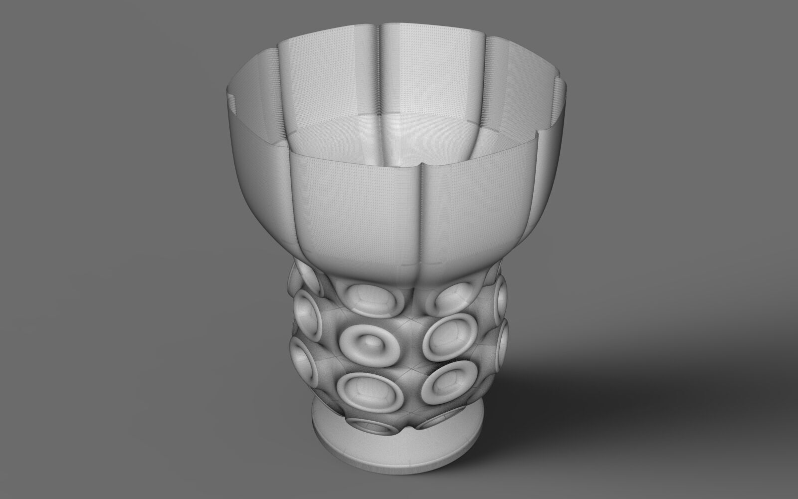 Design a new vase with a special design 3D model_6