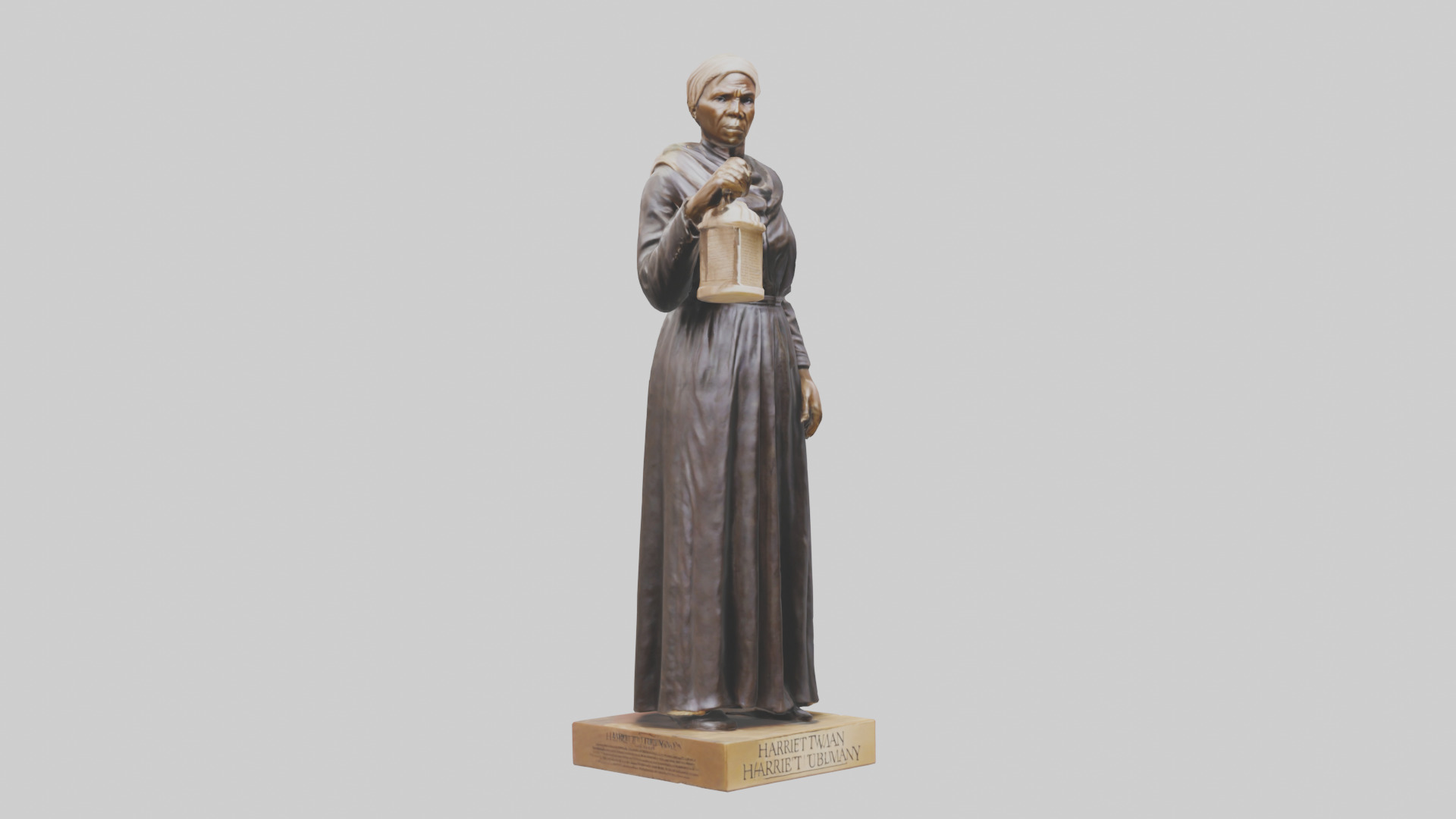 Harriet Tubman statue model Low-poly 3D model_7
