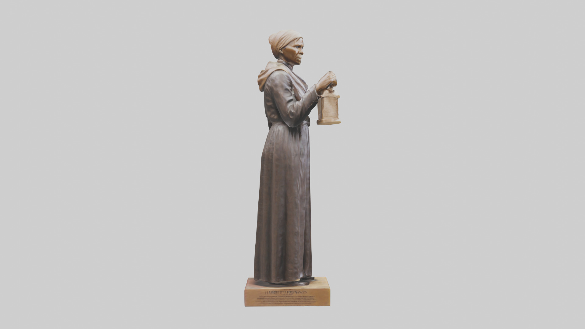 Harriet Tubman statue model Low-poly 3D model_13