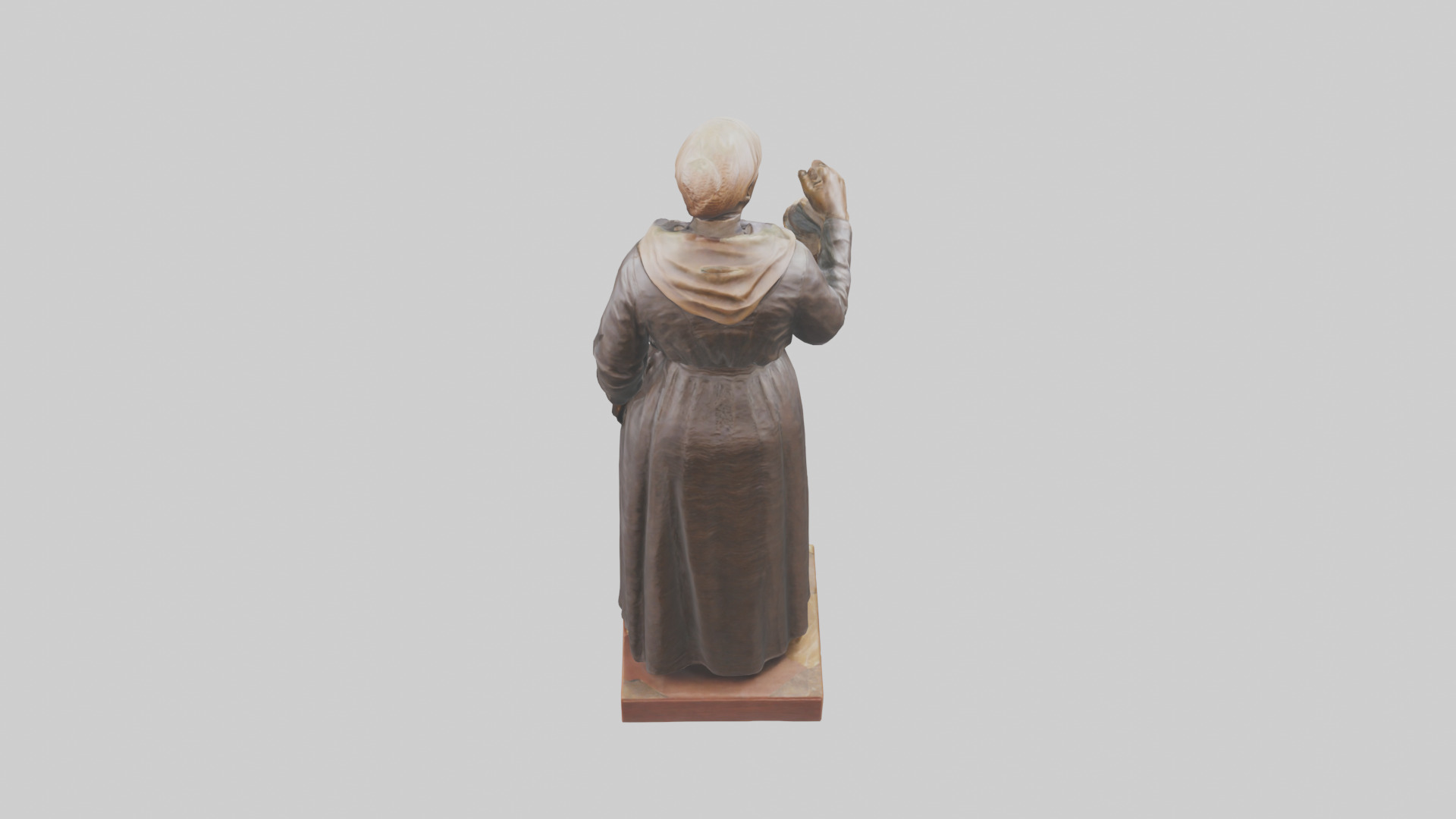 Harriet Tubman statue model Low-poly 3D model_15