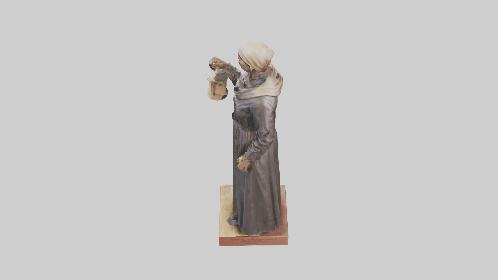 Harriet Tubman statue model Low-poly 3D model_17