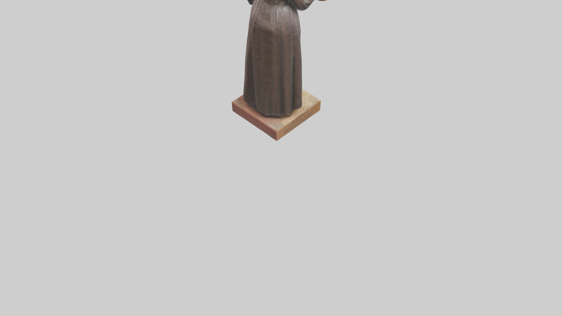Harriet Tubman statue model Low-poly 3D model_4