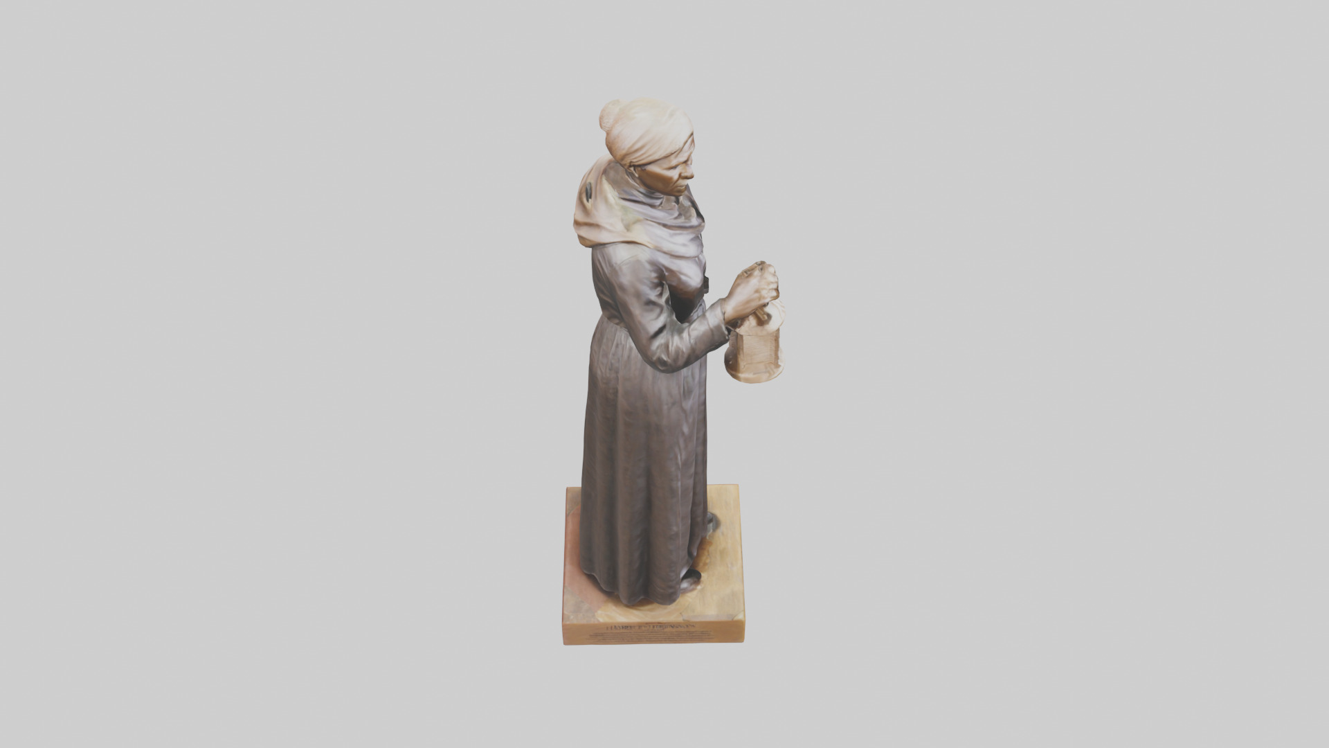 Harriet Tubman statue model Low-poly 3D model_18