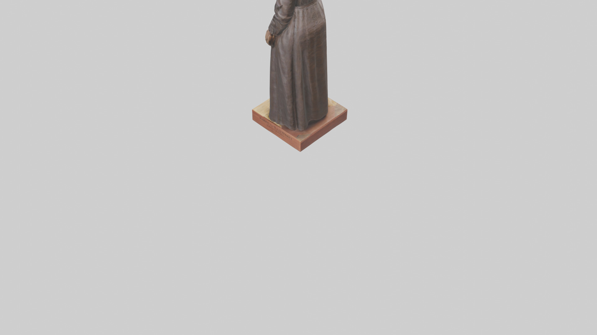 Harriet Tubman statue model Low-poly 3D model_3
