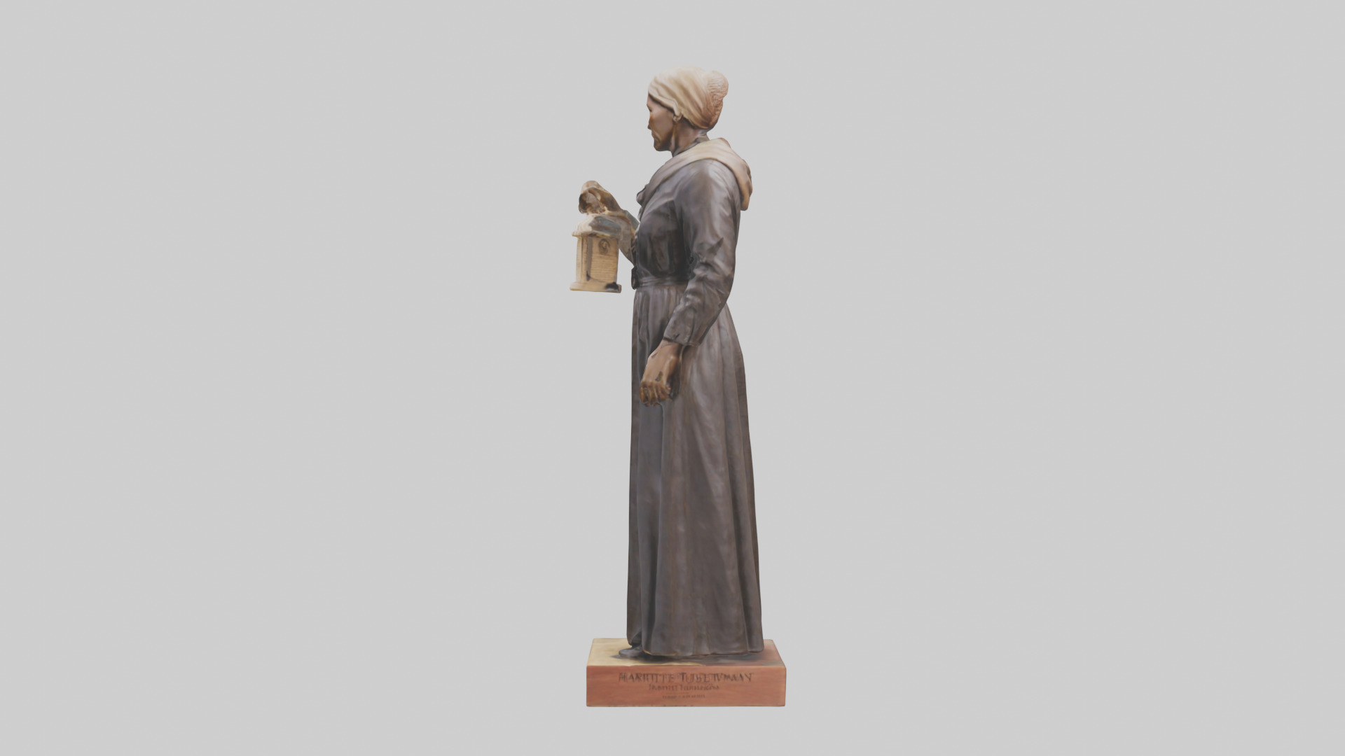 Harriet Tubman statue model Low-poly 3D model_12